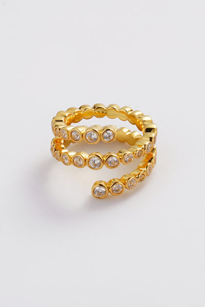 Zoe Ring & Necklace Stack - Gold