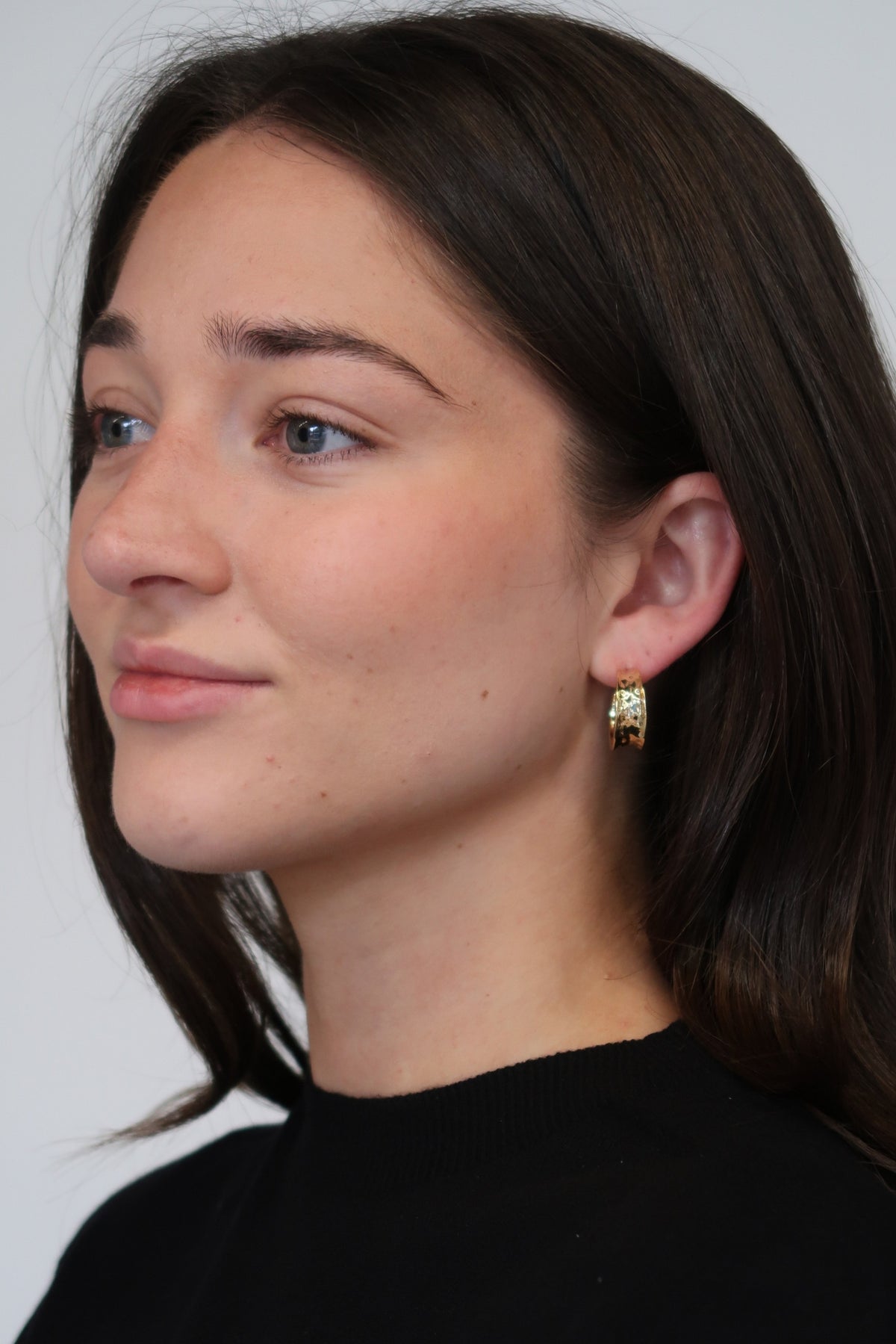 Gold Bianca Mini Hoops — Zafino Australia (7 of 7)