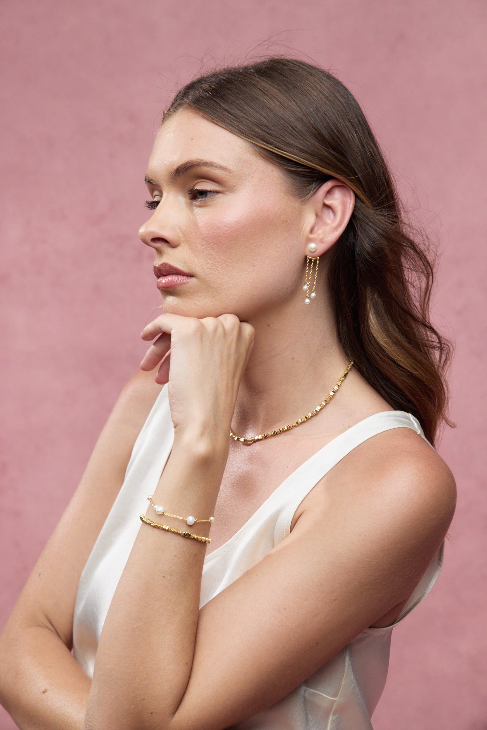 Gold Luna Pearl Bracelet — Zafino Australia (2 of 4)