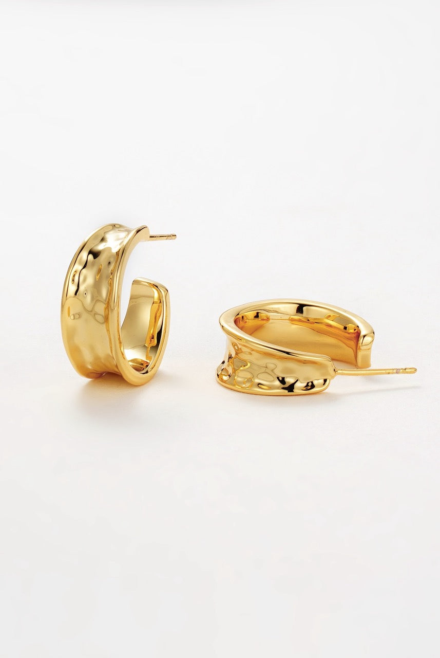Gold Bianca Mini Hoops — Zafino Australia (1 of 7)