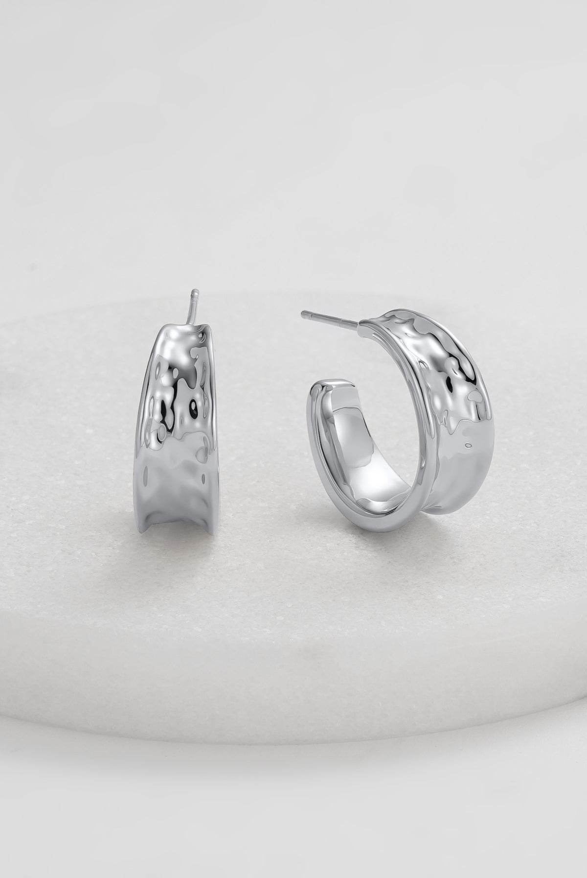 Silver Bianca Mini Hoops — Zafino Australia (6 of 6)