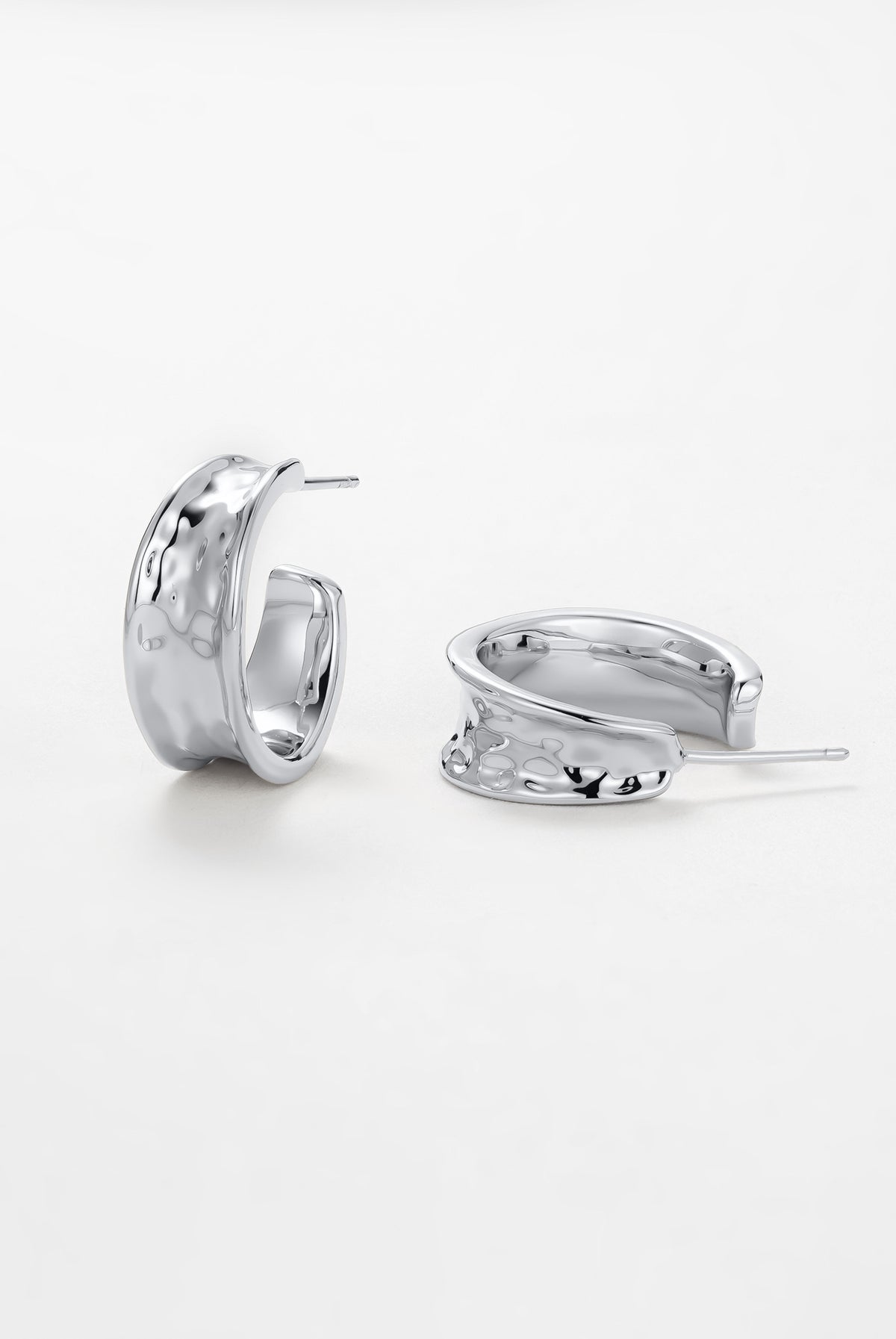Silver Bianca Mini Hoops — Zafino Australia (1 of 6)