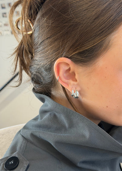 Steph Large & Cleo Small Stack - Silver