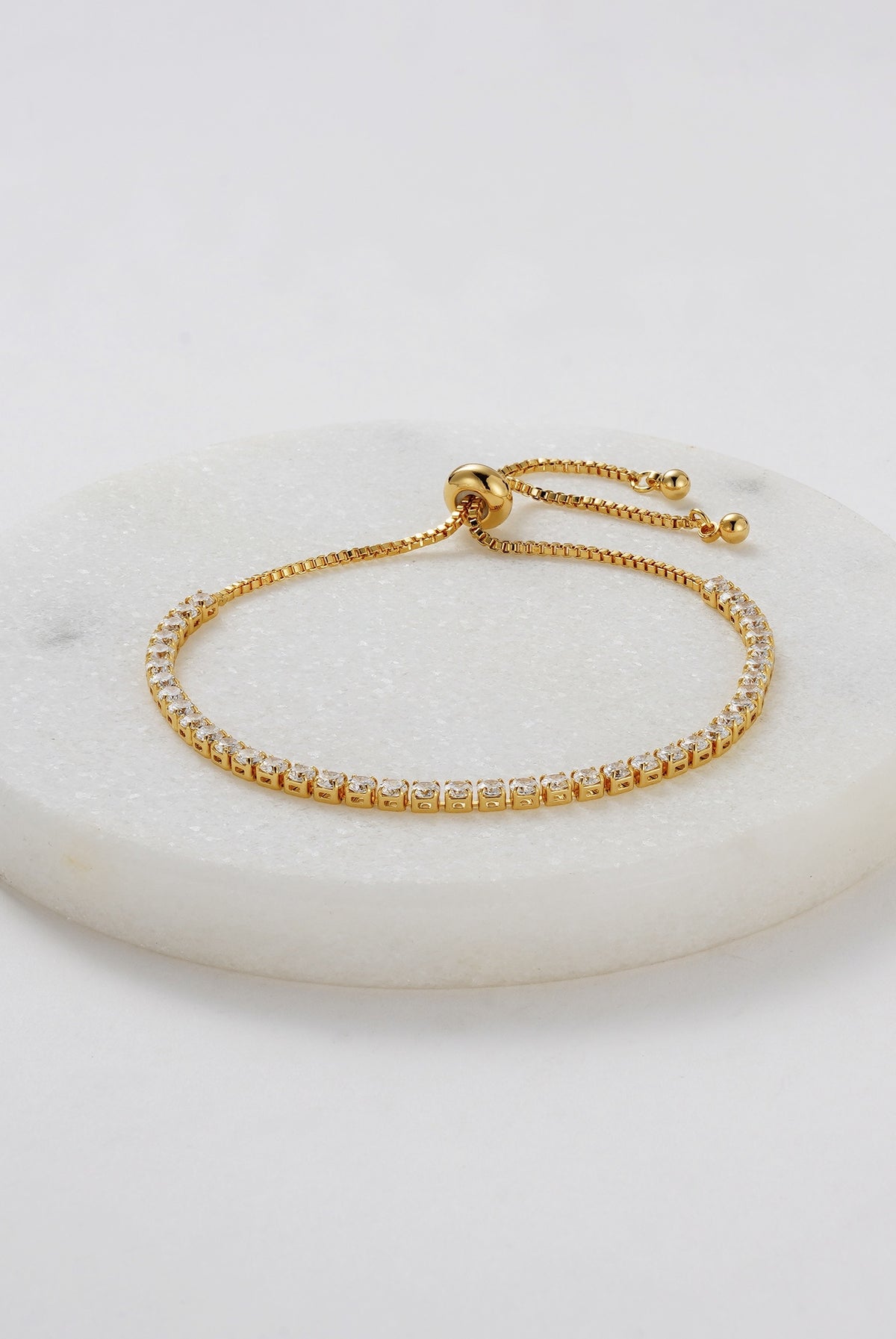 Gold Nikki Tennis Bracelet — Zafino Australia (1 of 5)