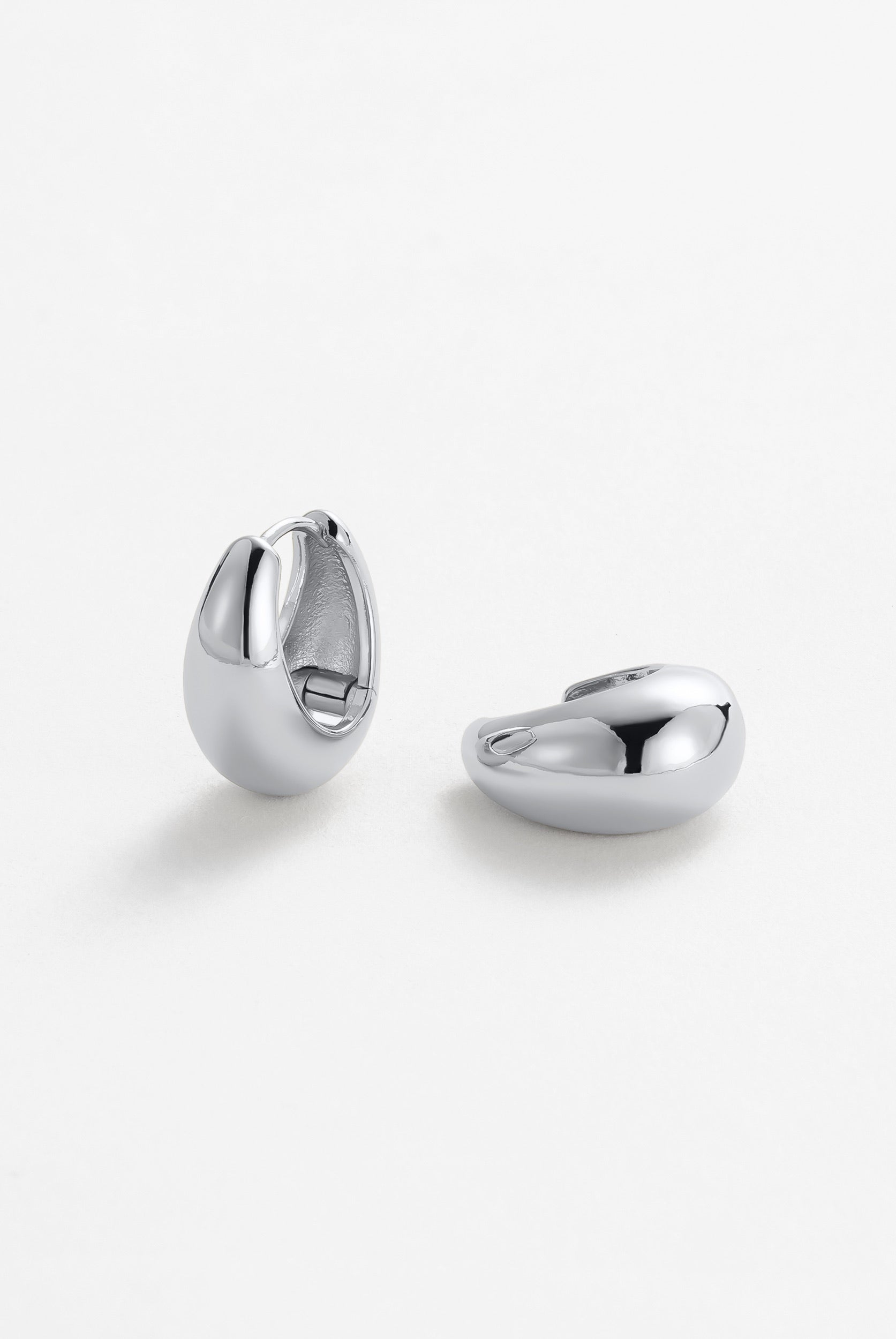 Silver Steph Hoop Large — Zafino Australia (1 of 5)