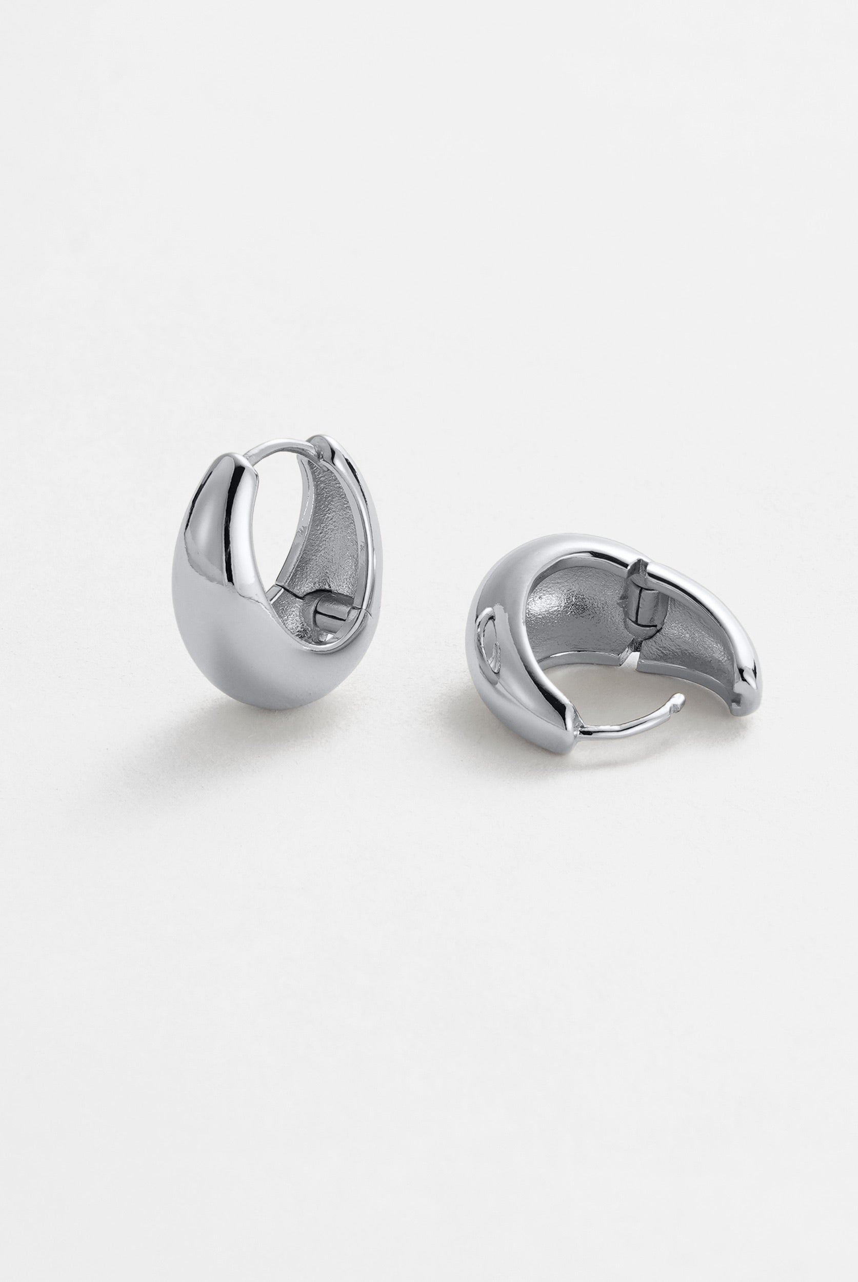 Silver Steph Hoop Large — Zafino Australia (5 of 5)