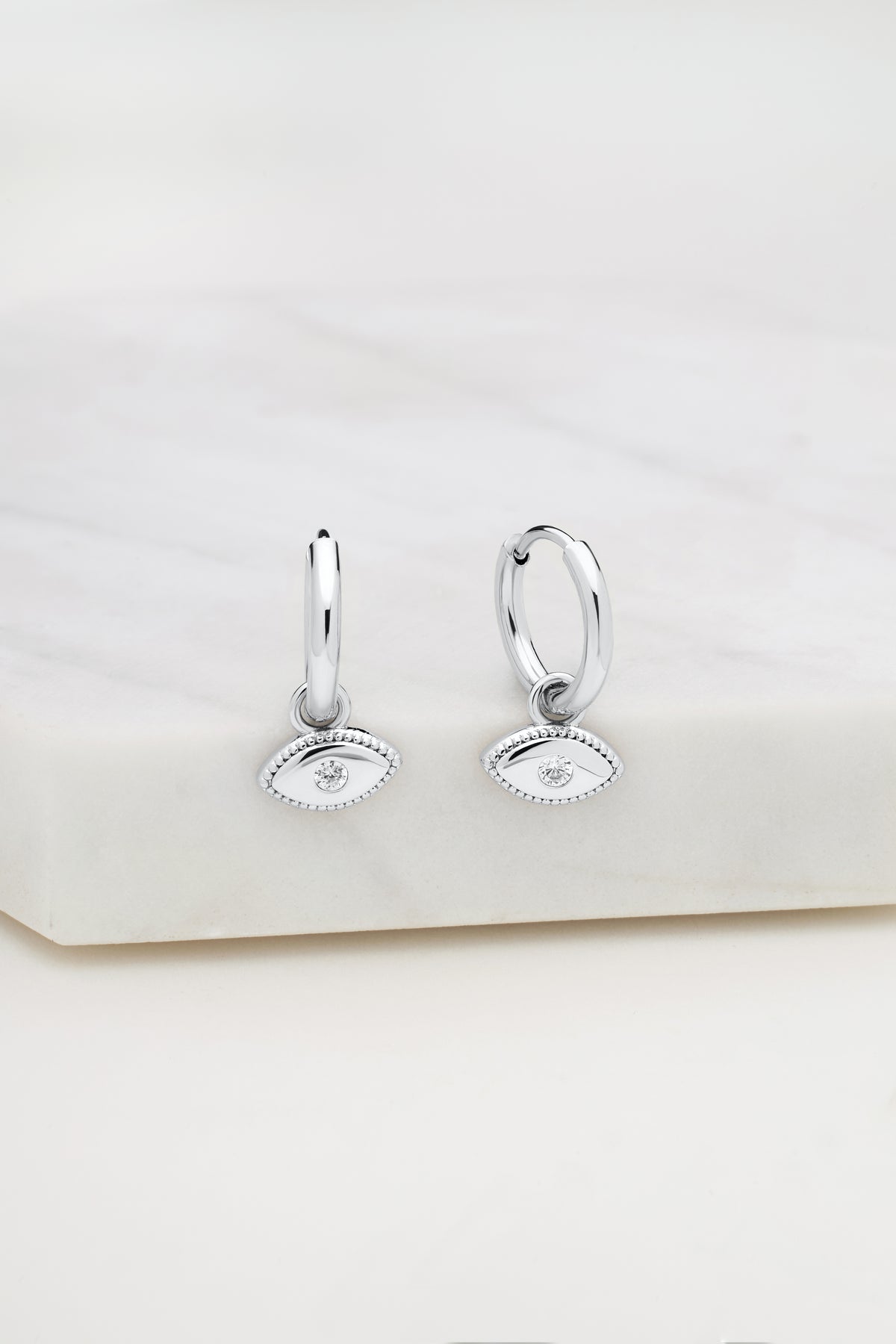 Silver Evil Eye Earring — Zafino Australia (1 of 4)