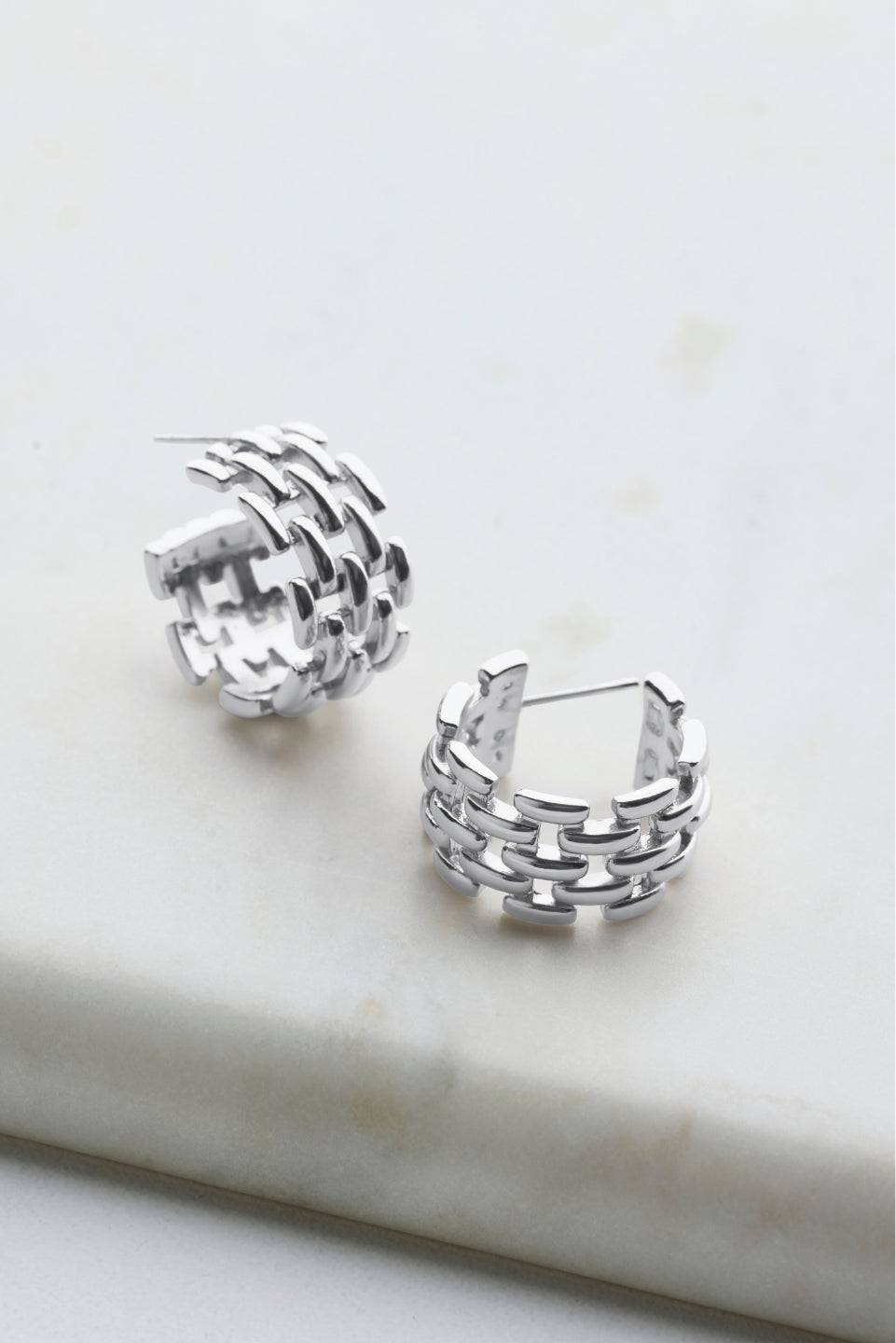 Silver Rosie Hoops — Zafino Australia (1 of 5)
