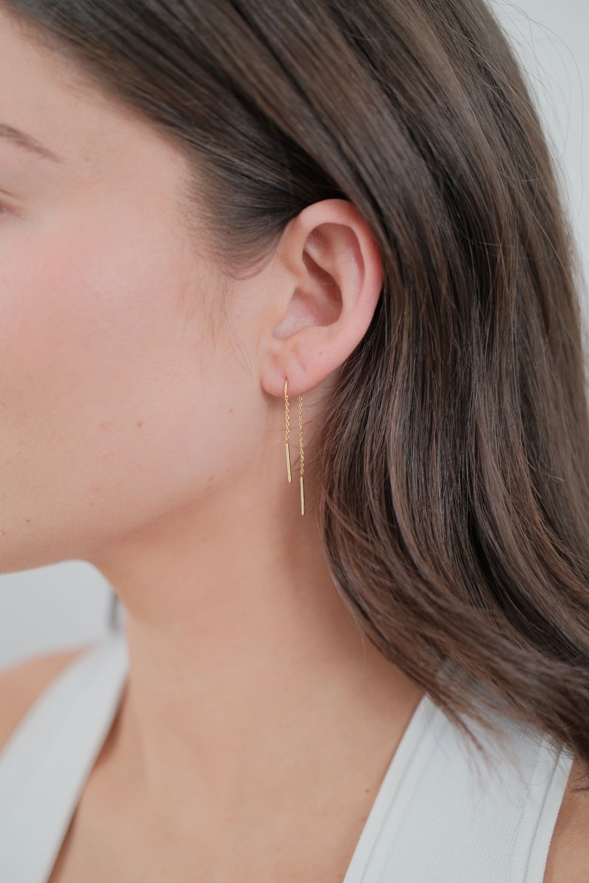 Gold Ivy thread Earring — Zafino Australia (2 of 4)