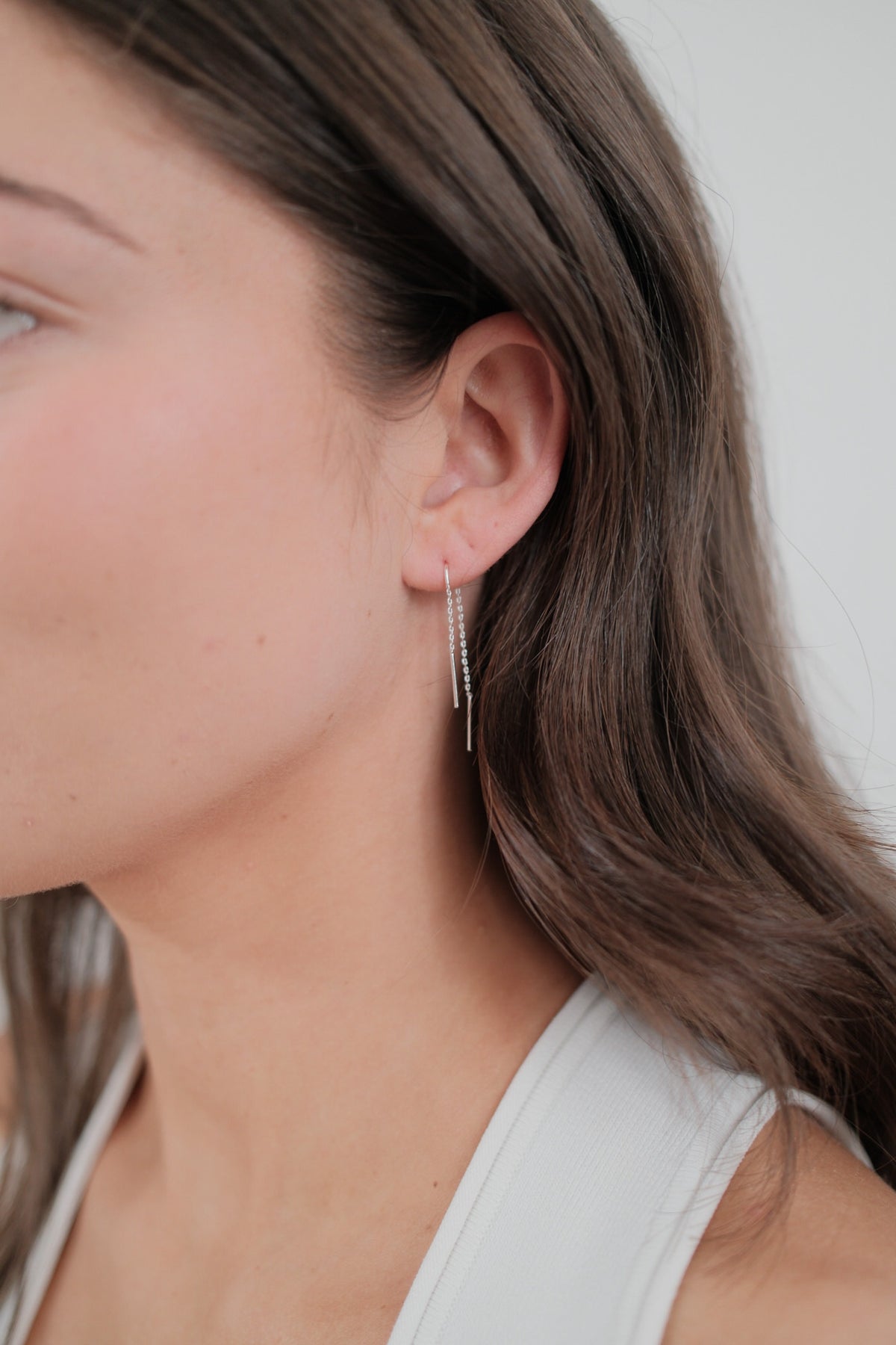 Silver Ivy thread Earring — Zafino Australia (2 of 4)