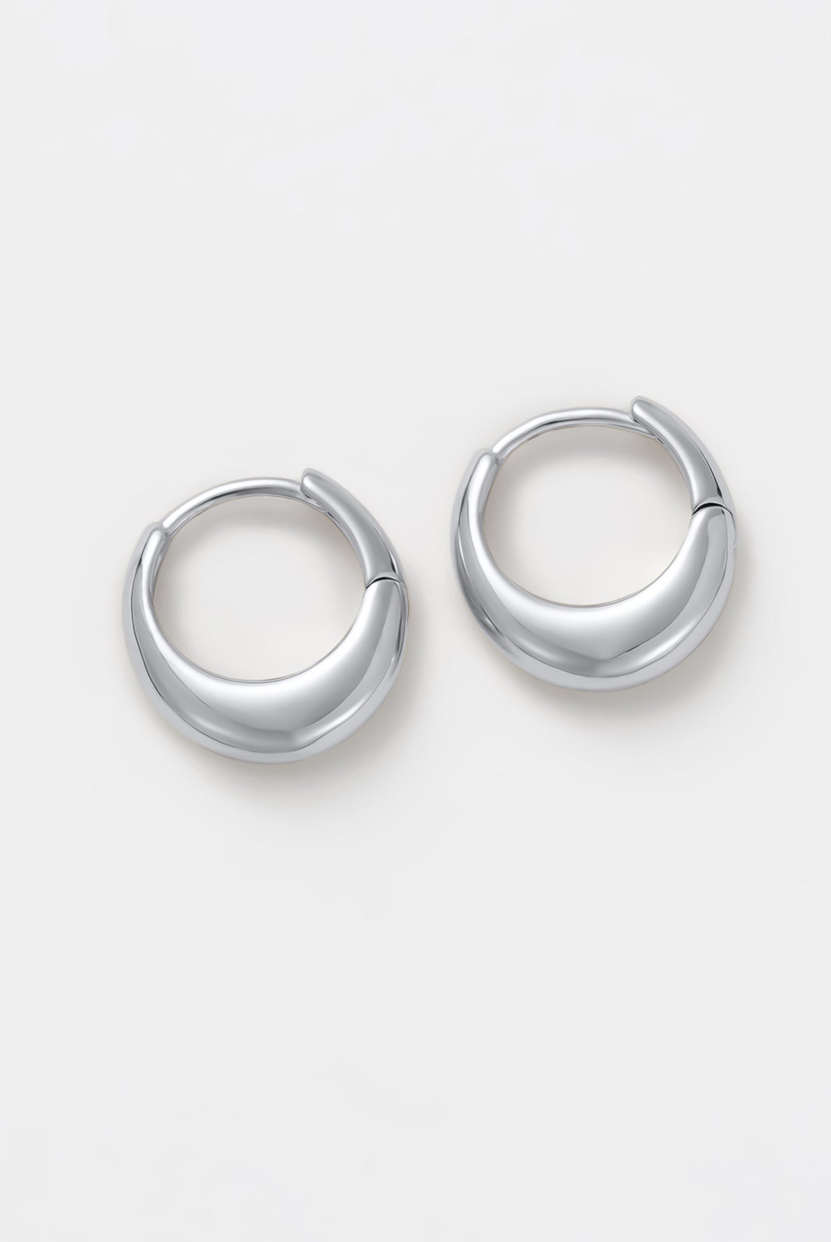 Silver Cleo Hoop Silver - Small — Zafino Australia (3 of 5)