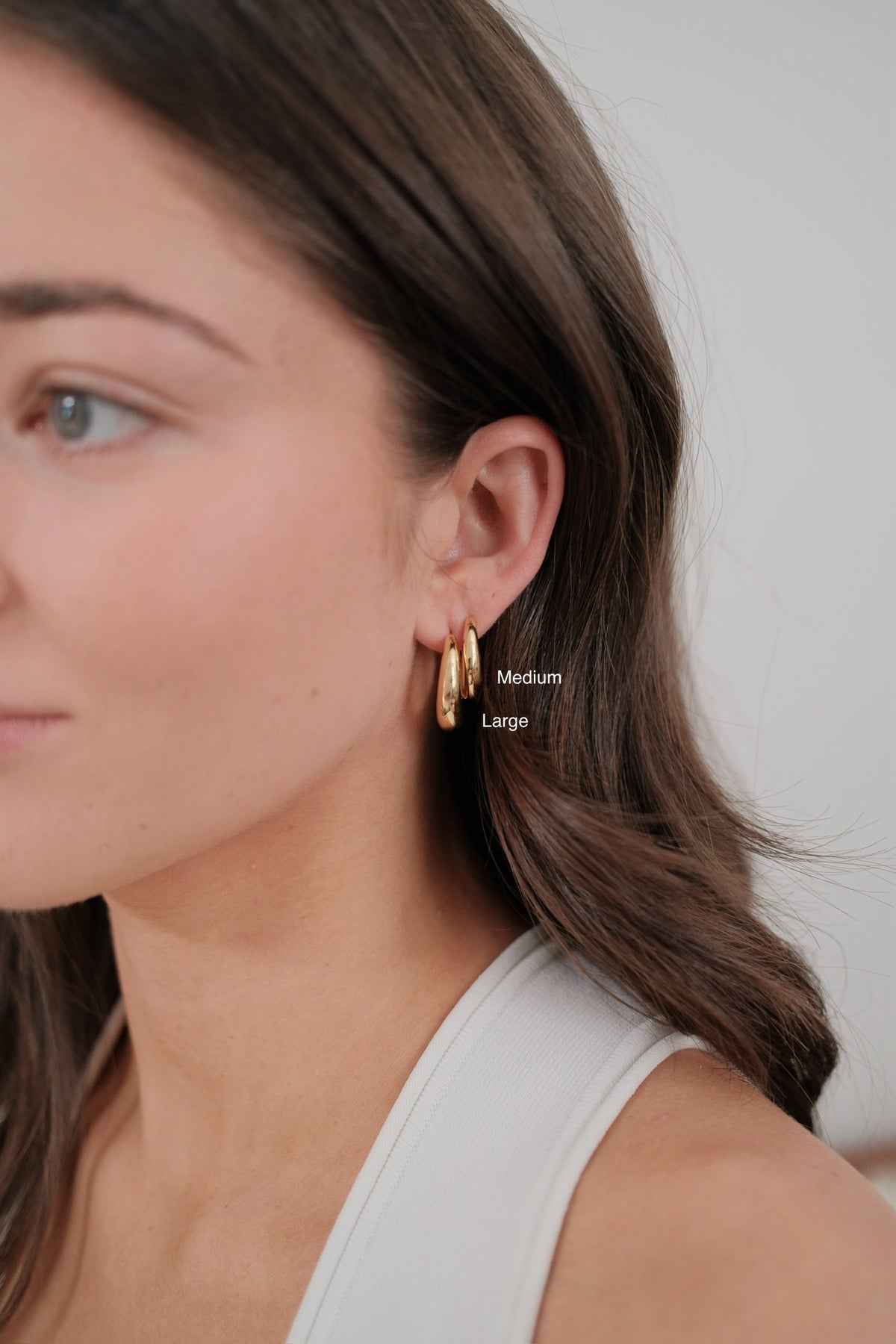 Gold Cleo Hoop Medium — Zafino Australia (2 of 5)