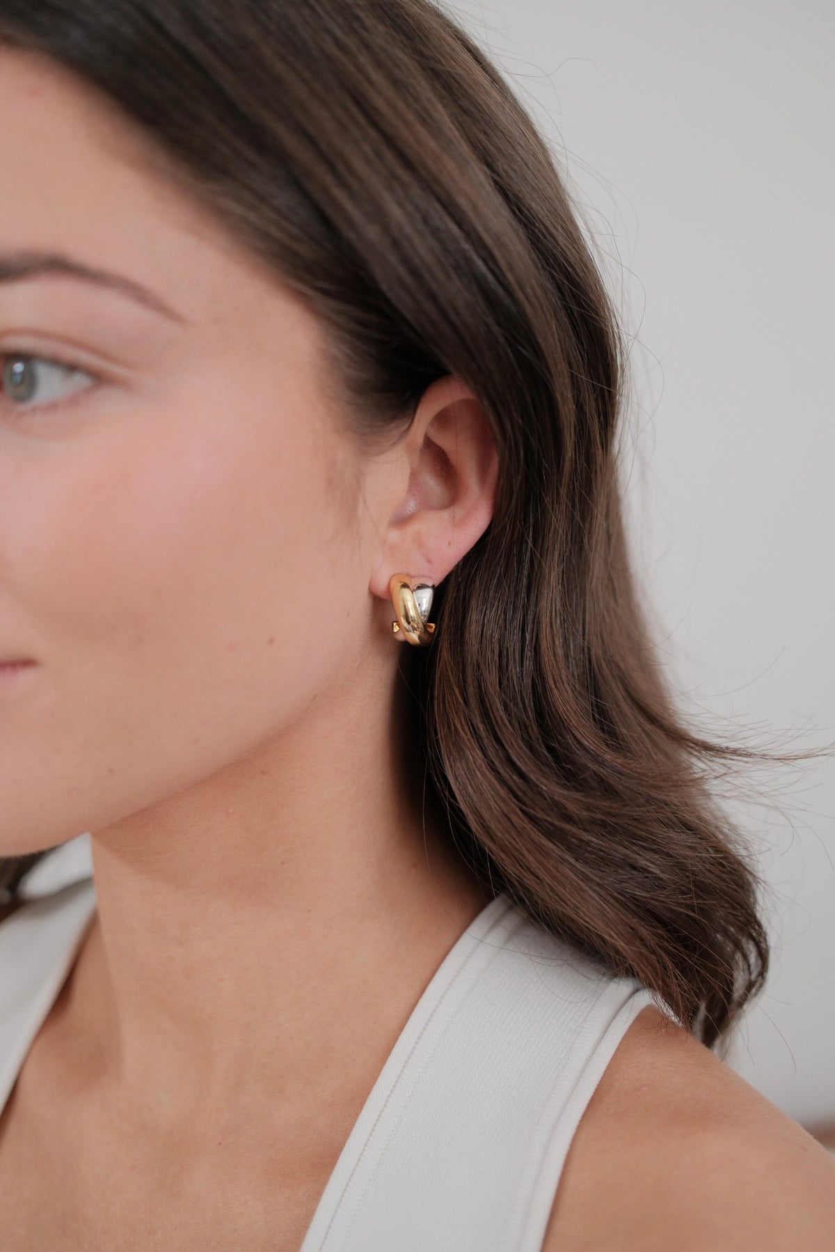 Gold Freya Hoop - Gold/Silver — Zafino Australia (5 of 6)