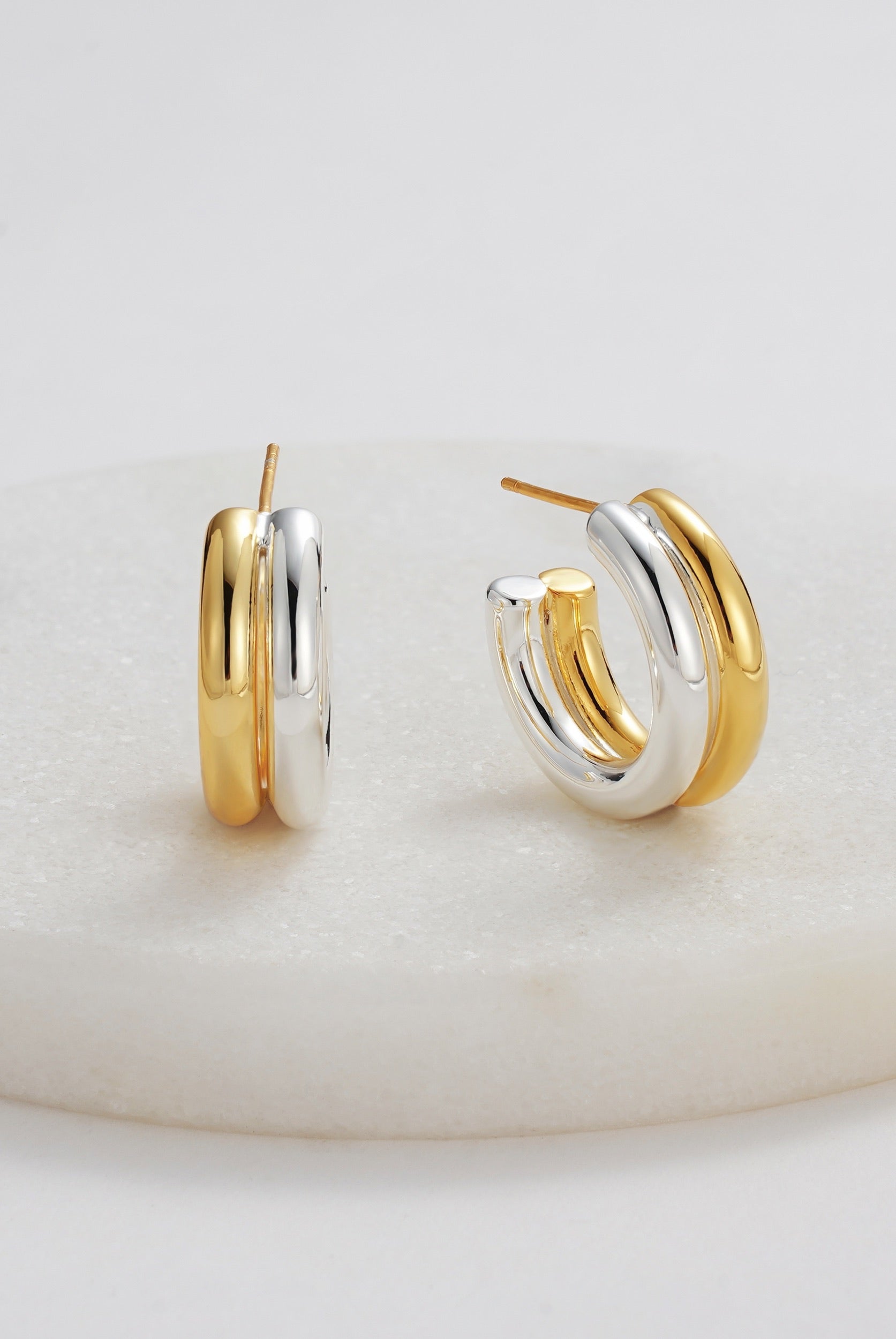 Gold Luna Hoop - Gold/Silver — Zafino Australia (4 of 5)