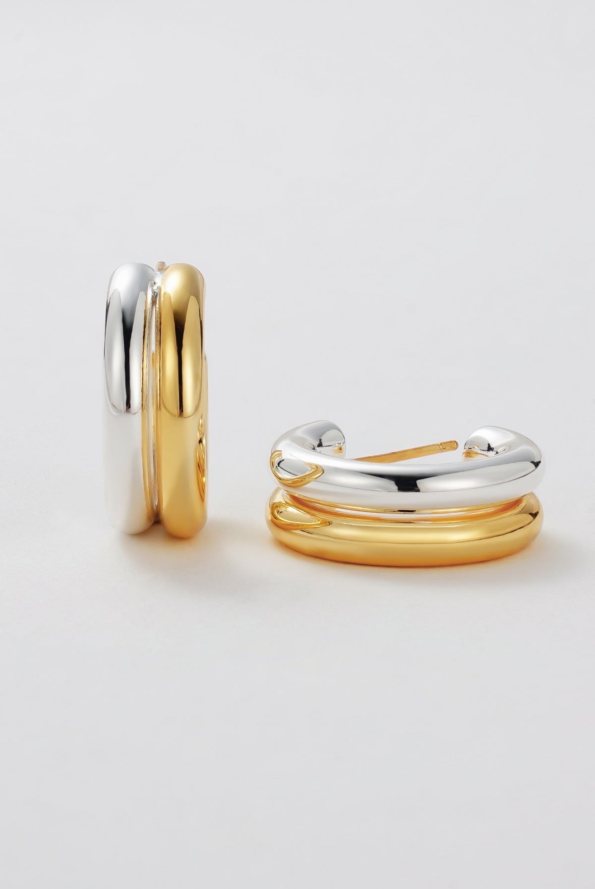 Gold Luna Hoop - Gold/Silver — Zafino Australia (5 of 5)