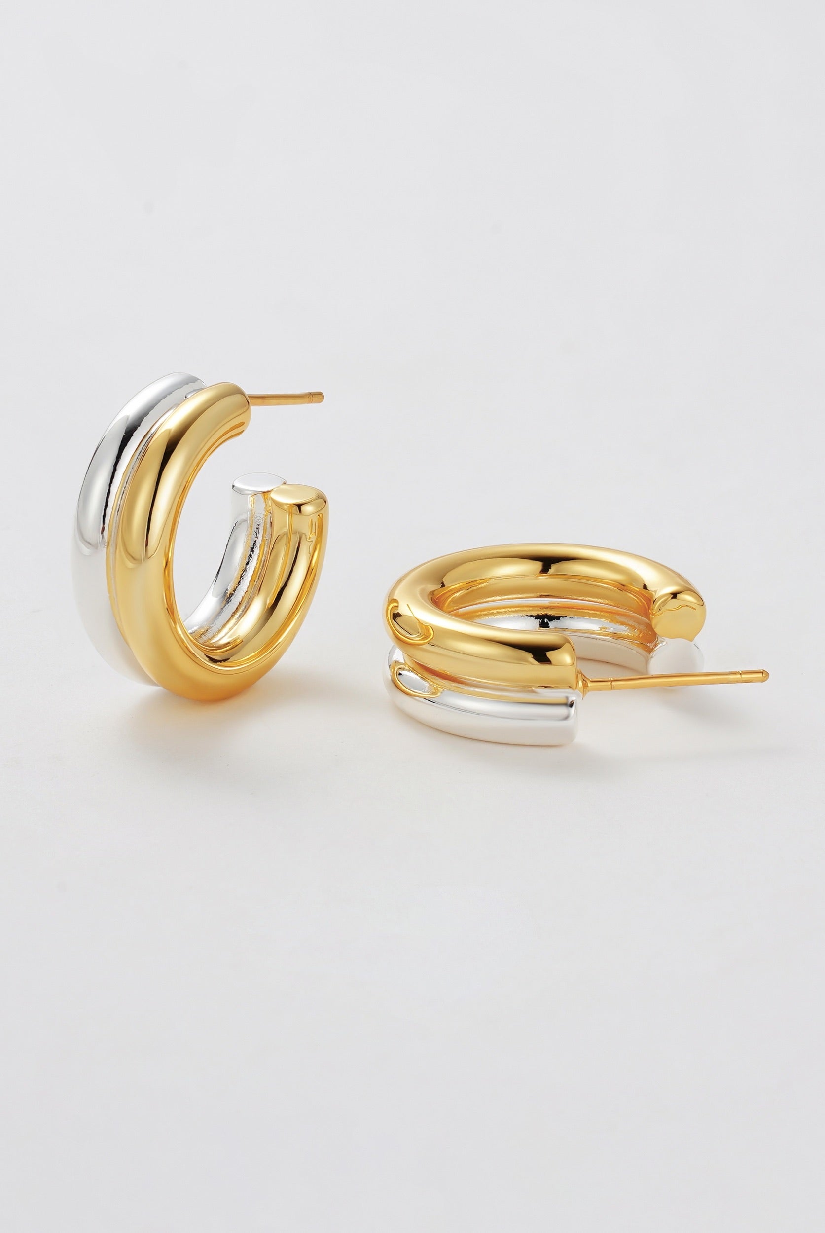 Gold Luna Hoop - Gold/Silver — Zafino Australia (1 of 5)