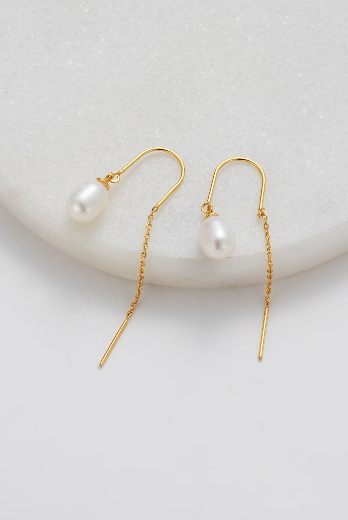 Gold Talia Thread Earring — Zafino Australia (3 of 5)