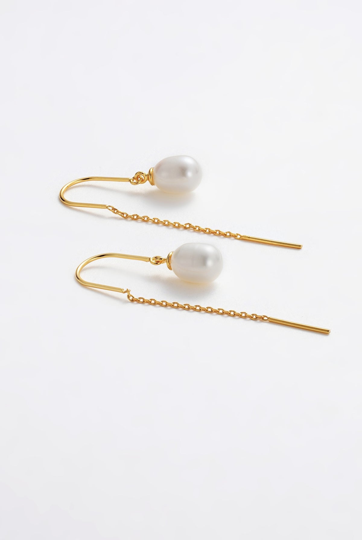 Gold Talia Thread Earring — Zafino Australia (4 of 5)