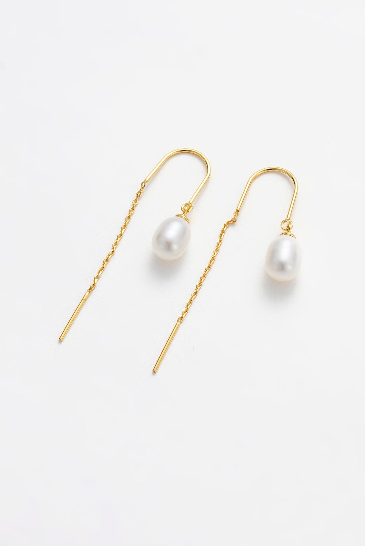 Gold Talia Thread Earring — Zafino Australia (5 of 5)