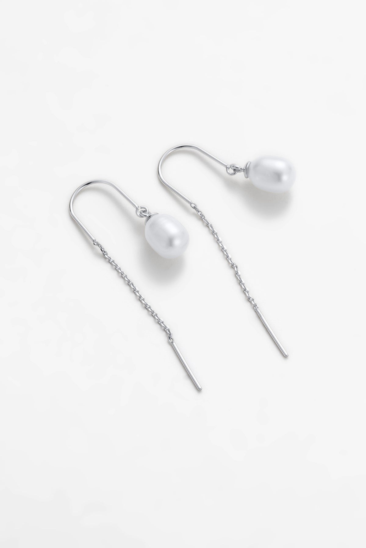 Silver Talia Thread Earring — Zafino Australia (1 of 5)