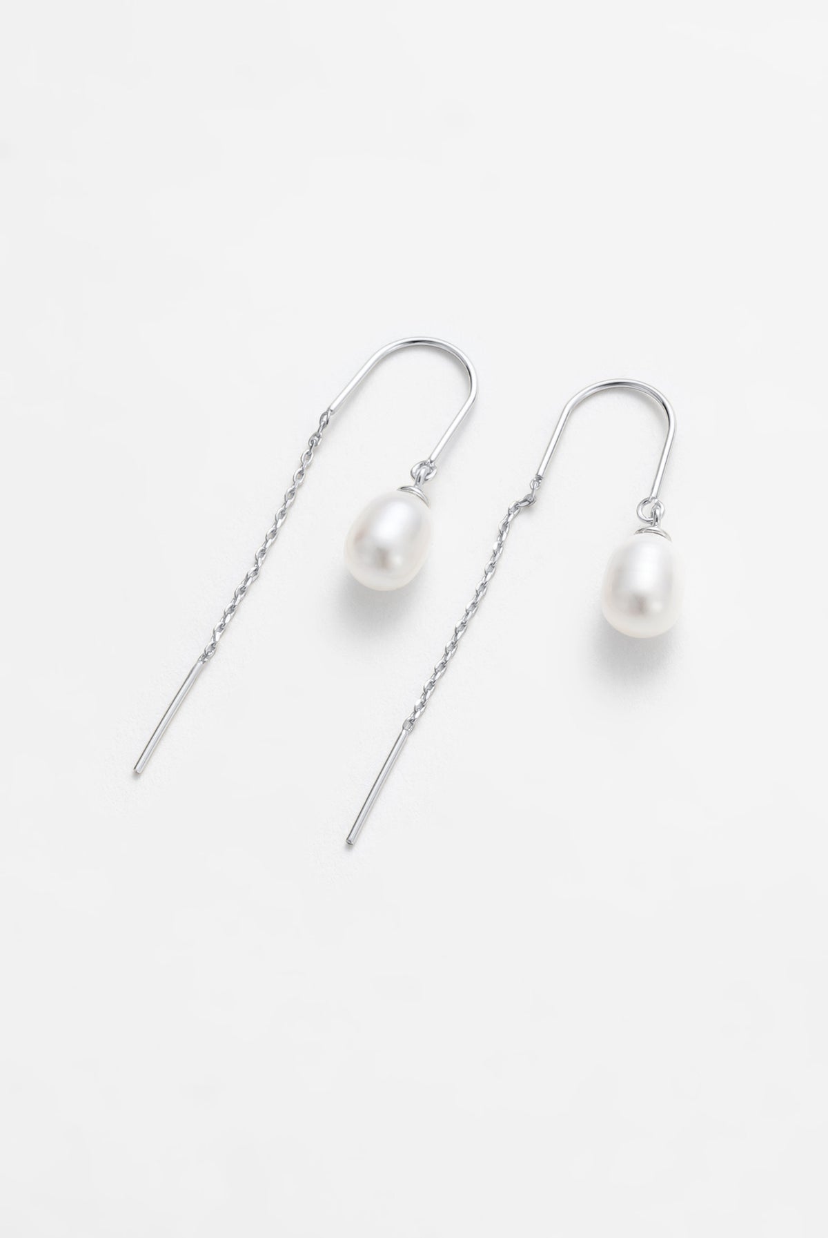 Silver Talia Thread Earring — Zafino Australia (5 of 5)