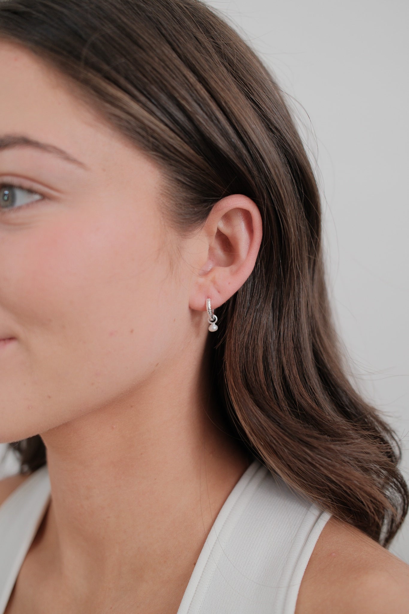 Silver Emery Earring - Pearl / Silver — Zafino Australia (2 of 5)