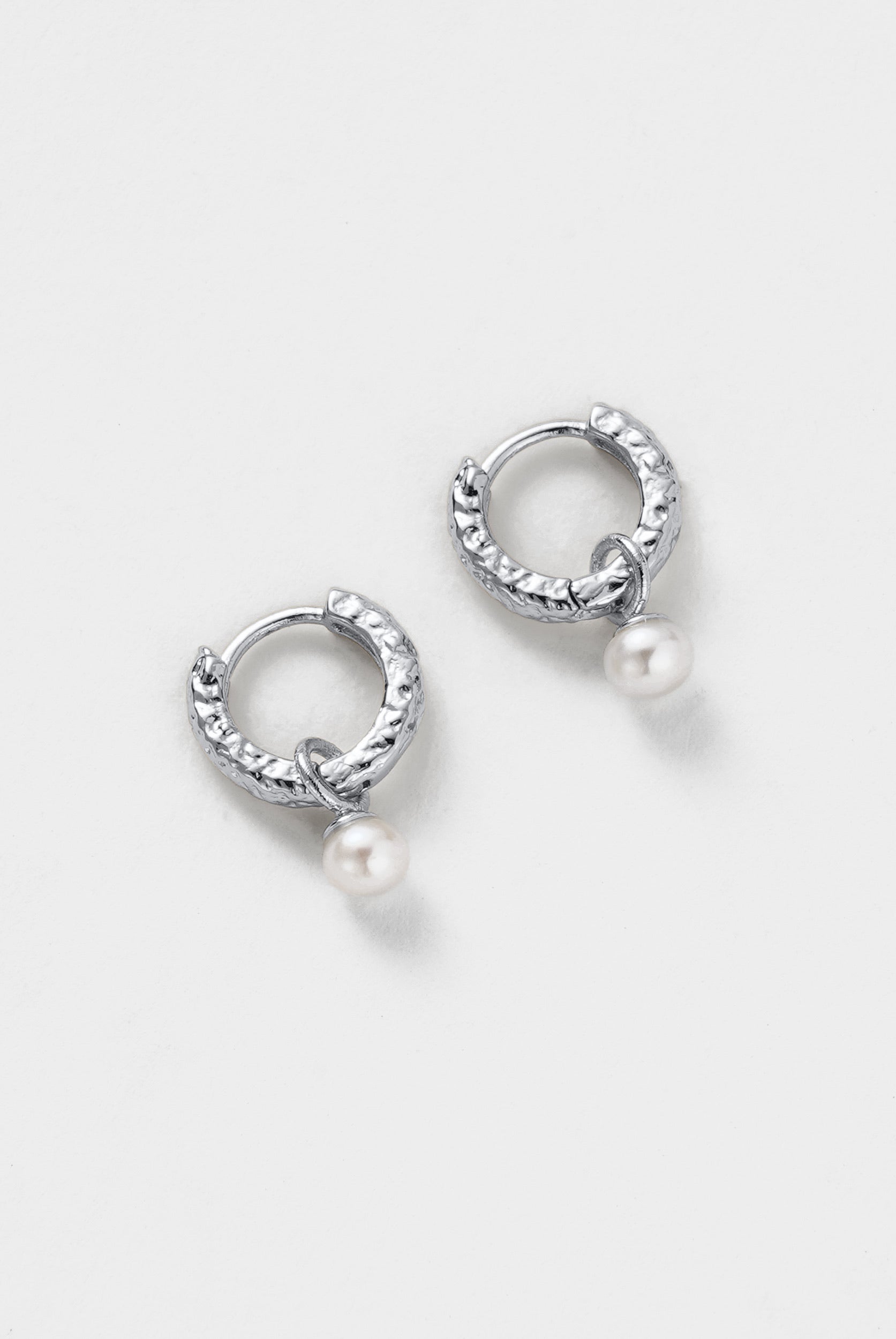 Silver Emery Earring - Pearl / Silver — Zafino Australia (1 of 5)