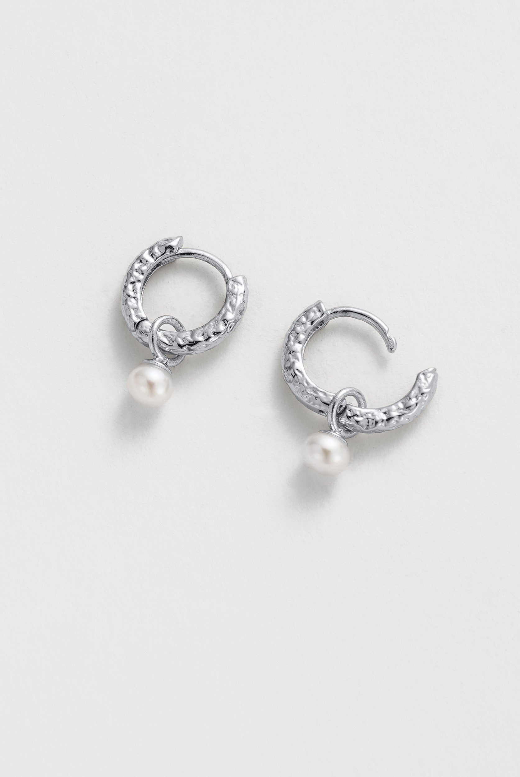Silver Emery Earring - Pearl / Silver — Zafino Australia (3 of 5)