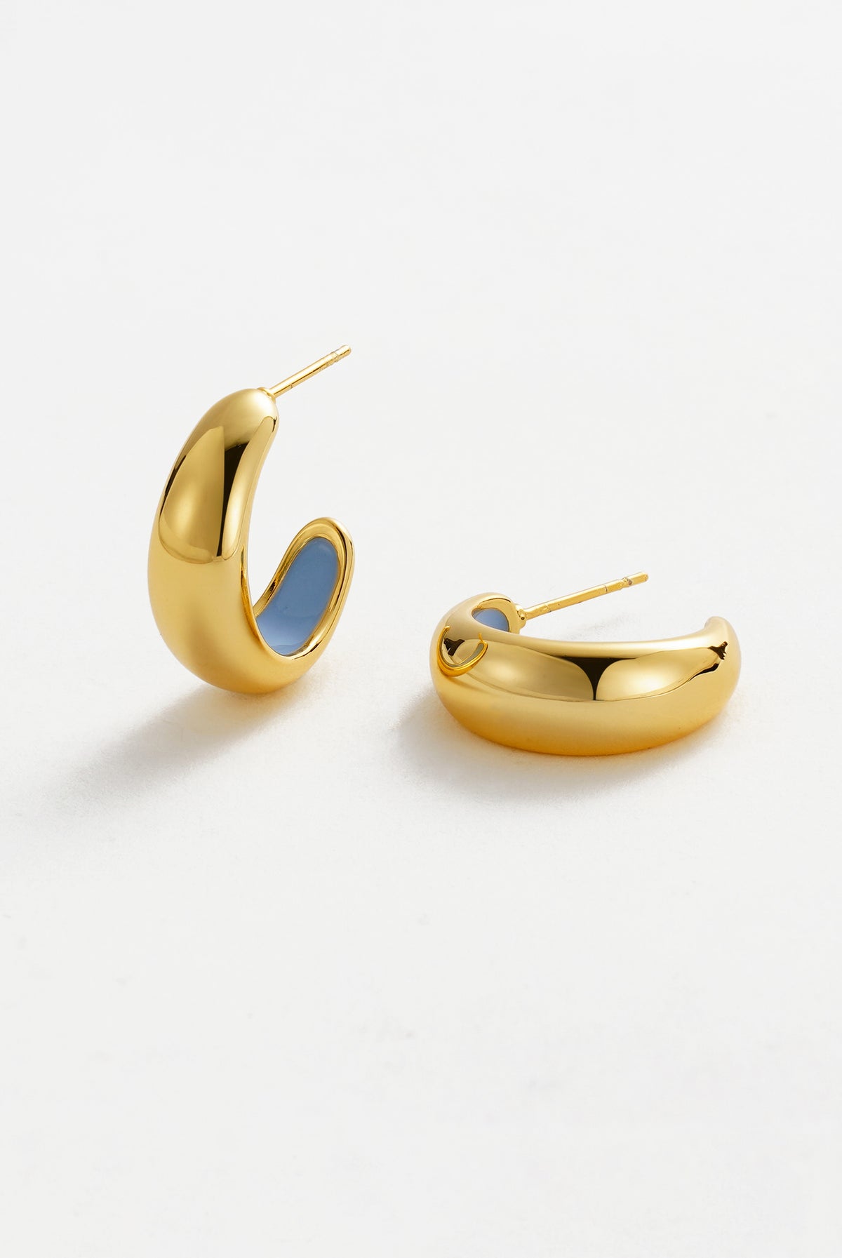 Gold Mindi Hoop - Blue/Gold — Zafino Australia (4 of 4)