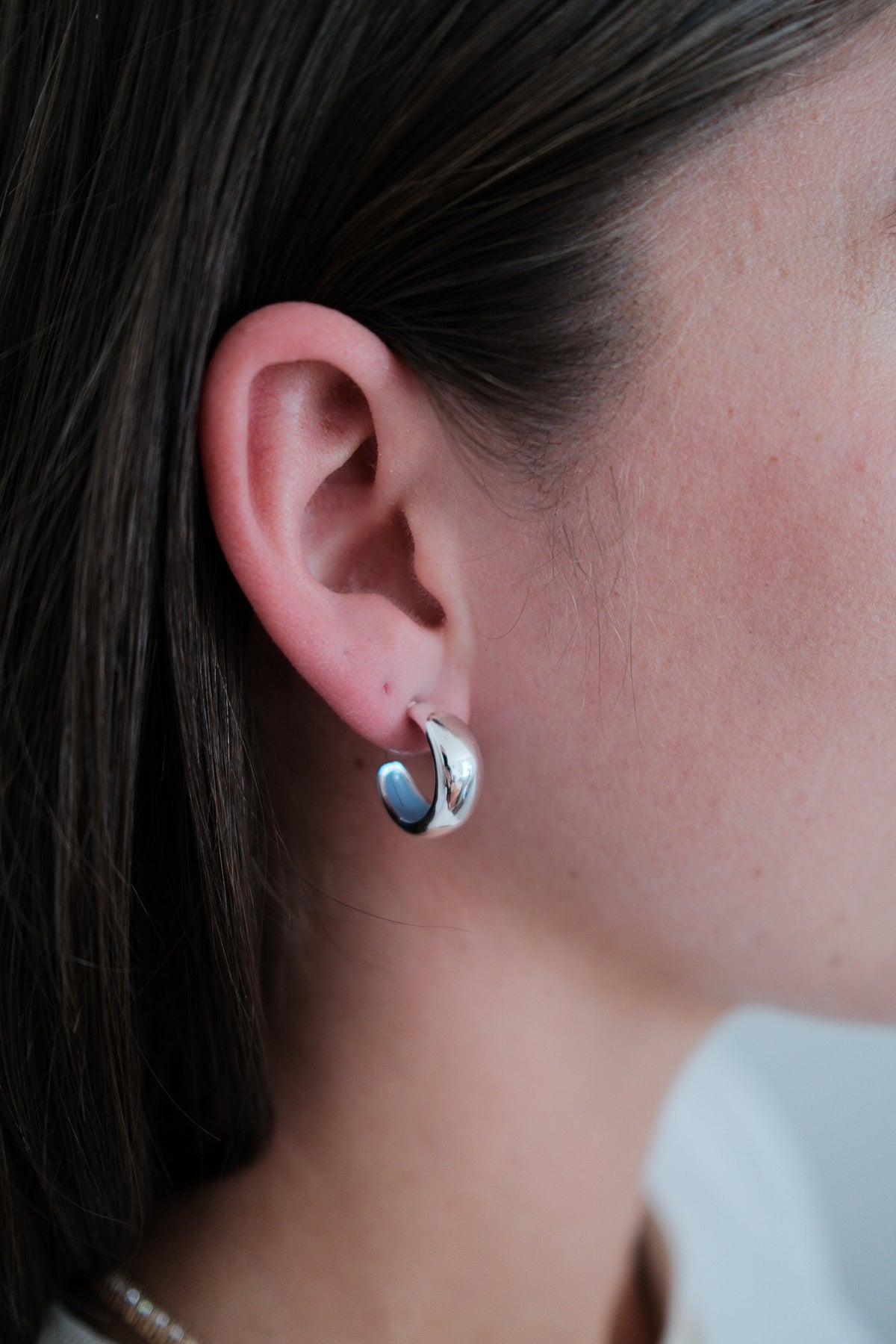 Silver Mindi Hoop Blue/Silver — Zafino Australia (2 of 5)