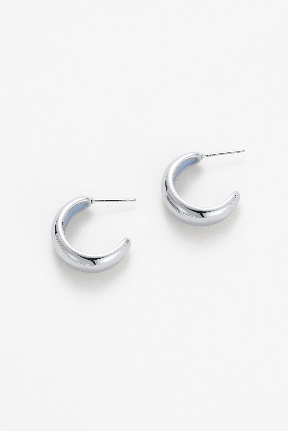 Silver Mindi Hoop Blue/Silver — Zafino Australia (3 of 5)