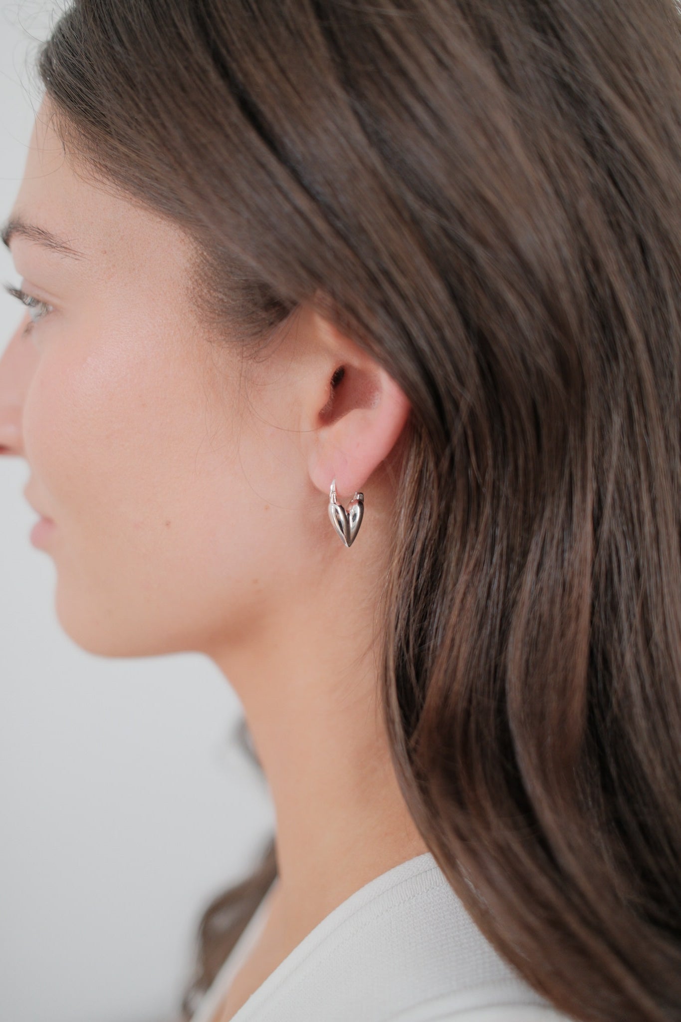 Silver Jess Heart Hoop — Zafino Australia (2 of 5)