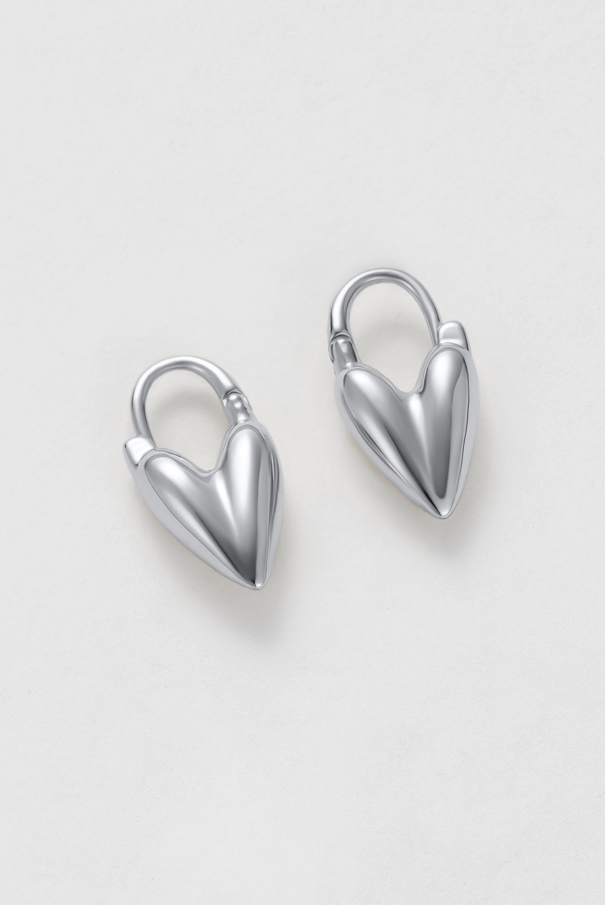 Silver Jess Heart Hoop — Zafino Australia (1 of 5)