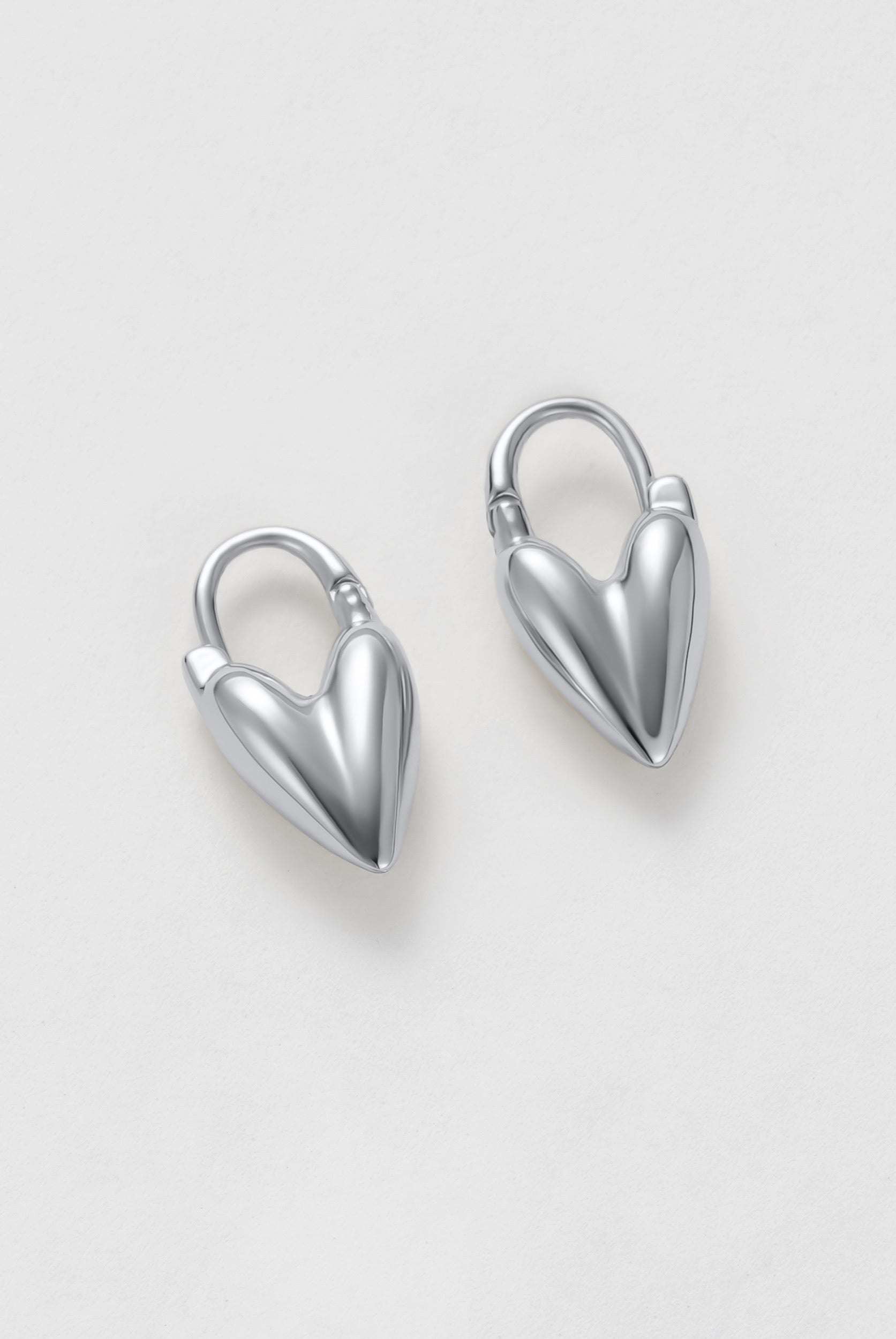 Silver Jess Heart Hoop — Zafino Australia (1 of 5)