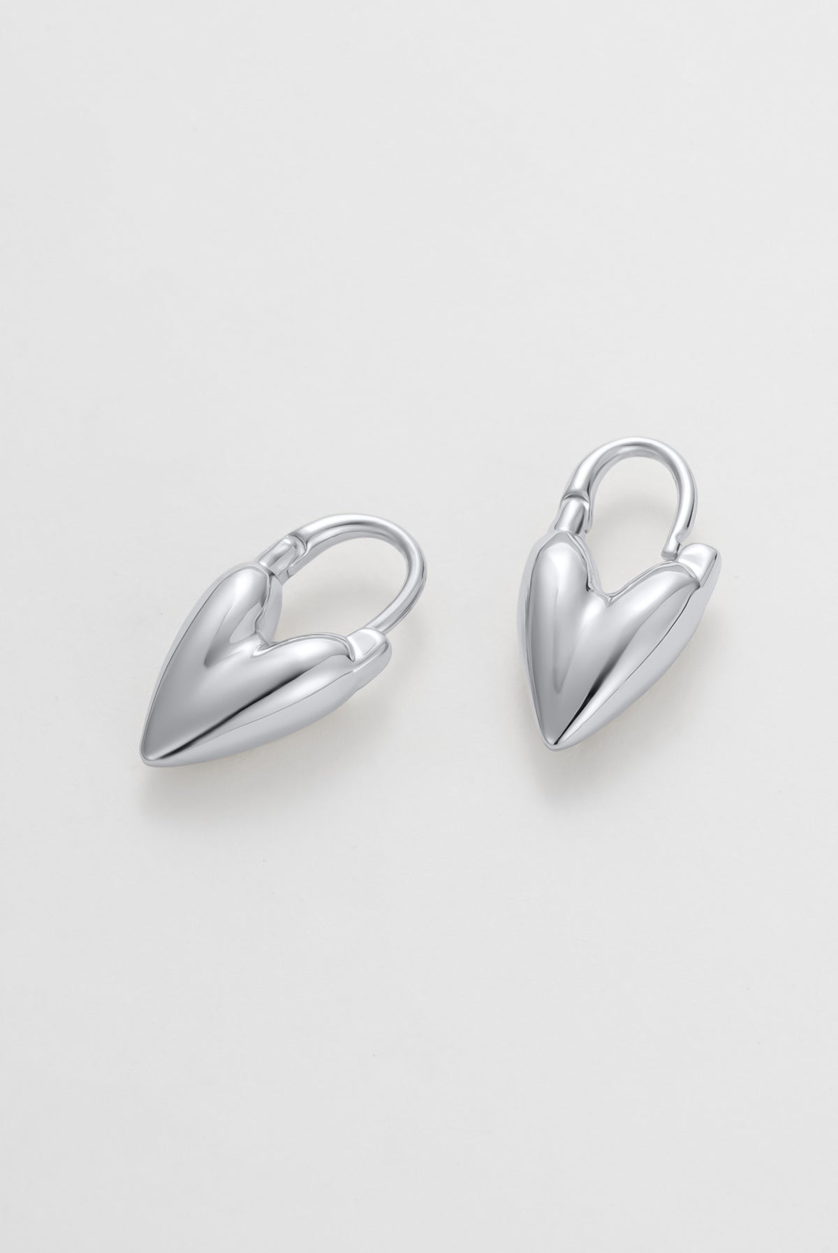 Silver Jess Heart Hoop — Zafino Australia (3 of 5)