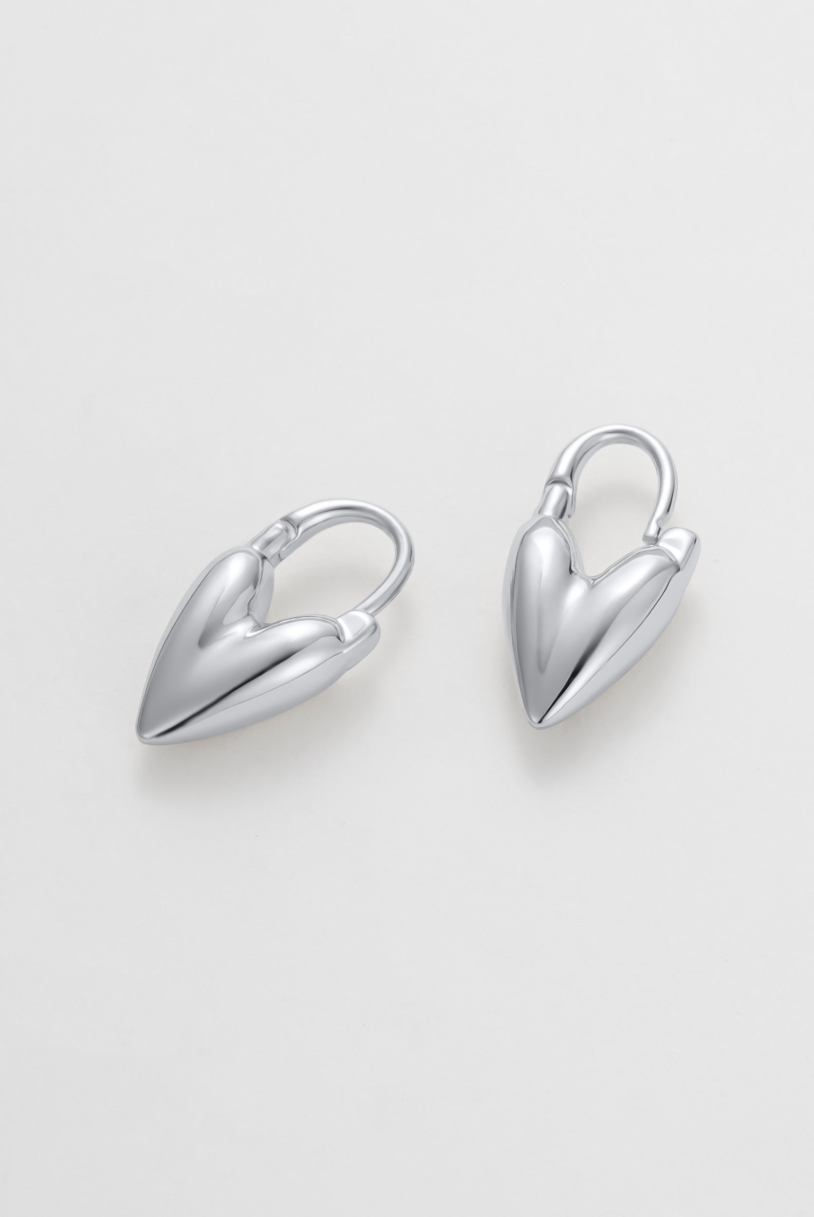 Silver Jess Heart Hoop — Zafino Australia (3 of 5)