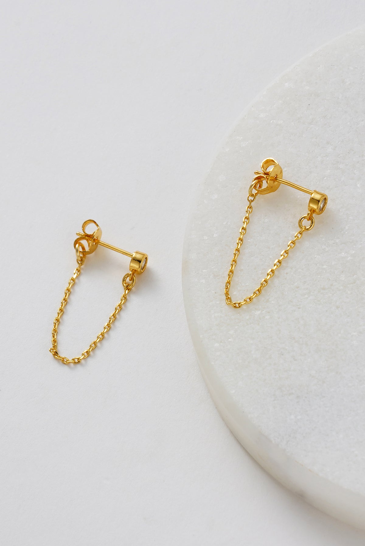 Gold Crystal Chain Wrap Earring — Zafino Australia (4 of 5)