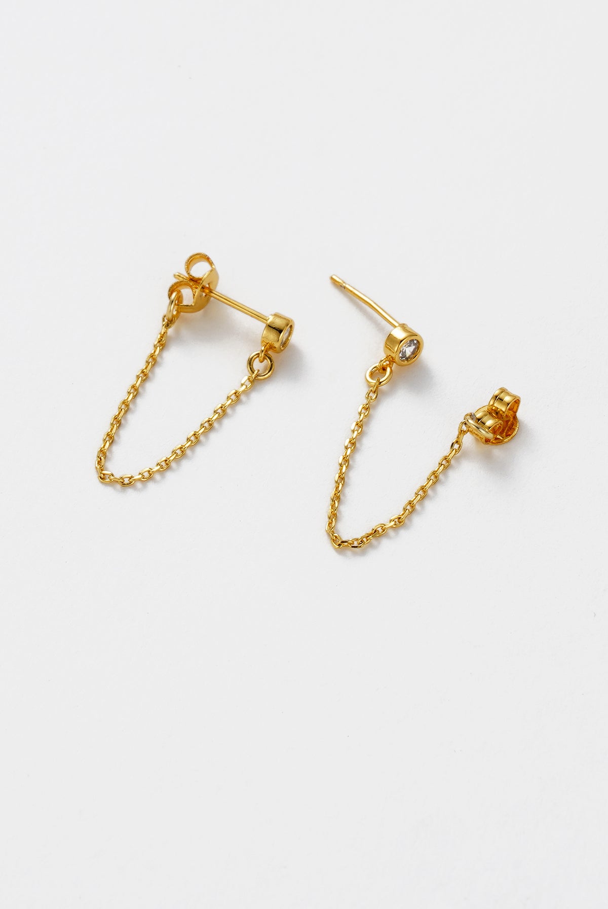 Gold Crystal Chain Wrap Earring — Zafino Australia (3 of 5)