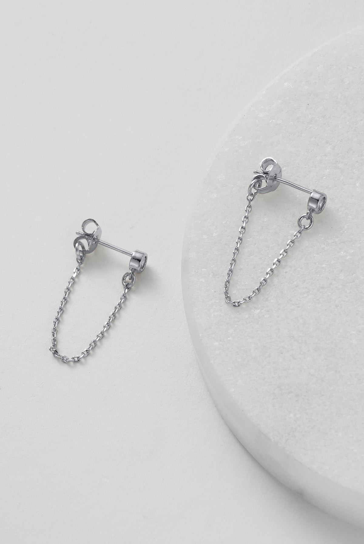 Silver Crystal Chain Wrap Earring — Zafino Australia (3 of 5)