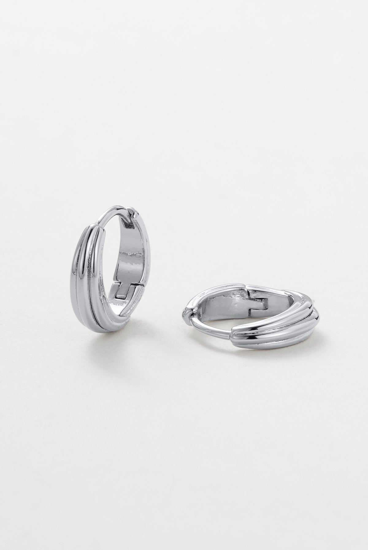 Silver Paris Huggie — Zafino Australia (3 of 4)