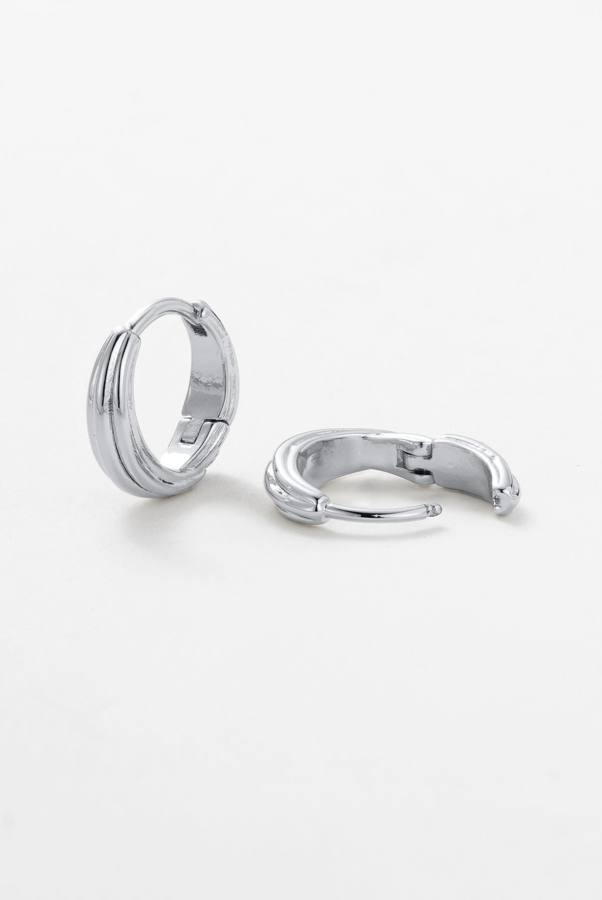 Silver Paris Huggie — Zafino Australia (1 of 4)