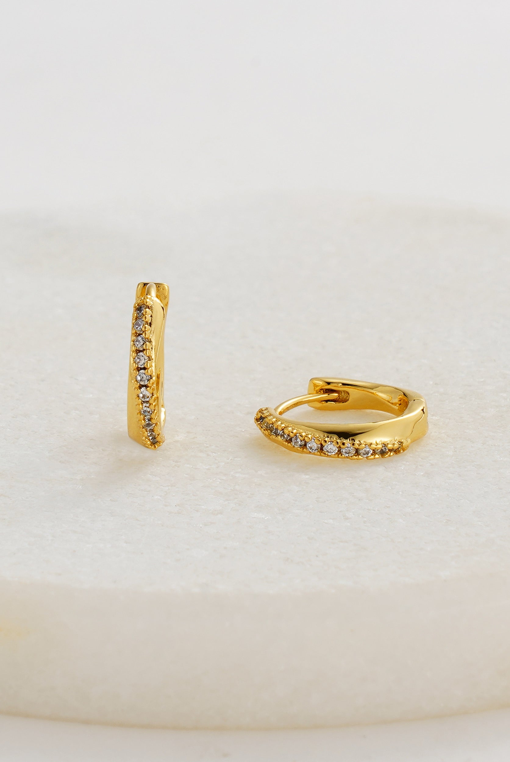 Gold Celeste Huggie — Zafino Australia (2 of 4)