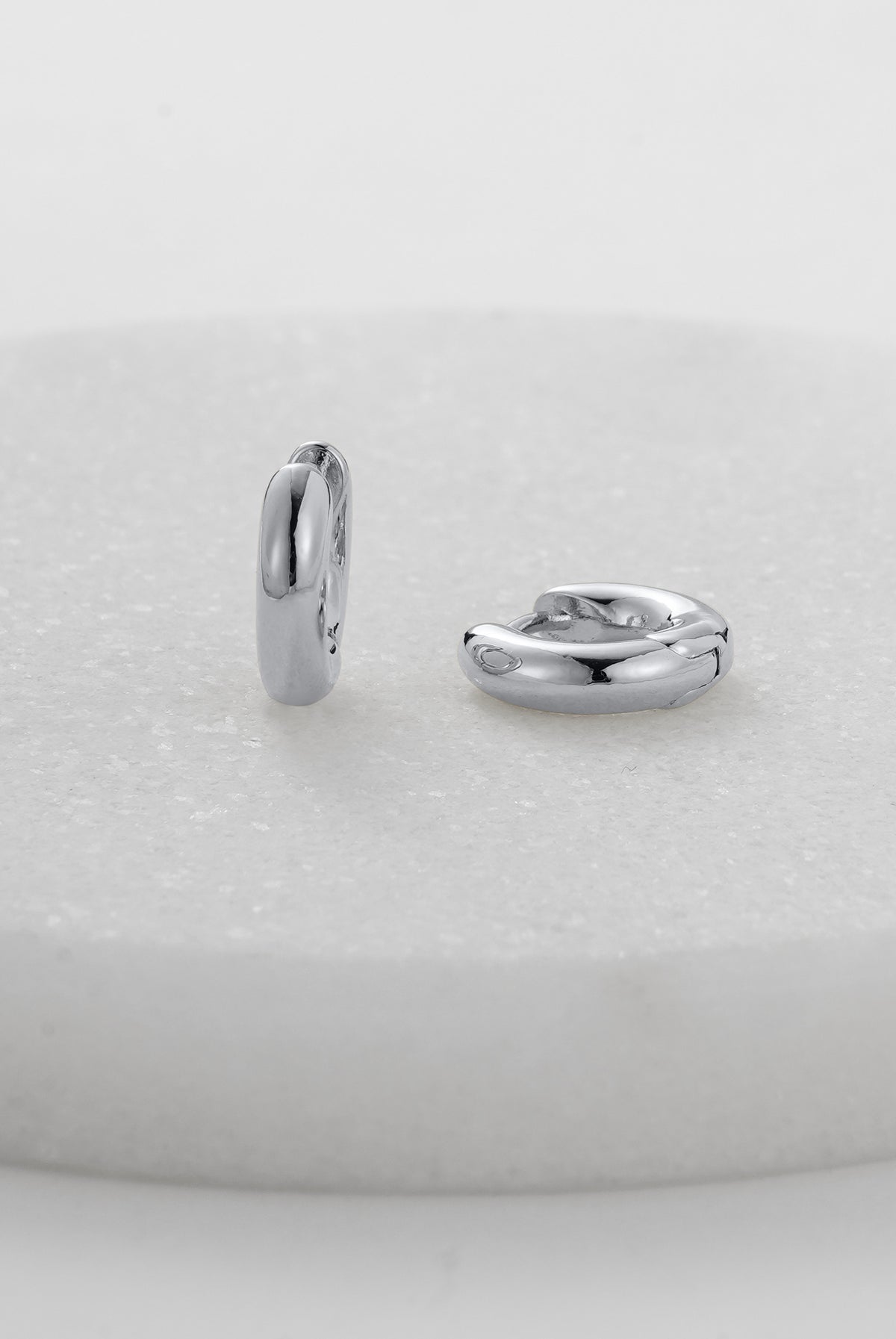 Silver Kendall Huggie — Zafino Australia (4 of 4)