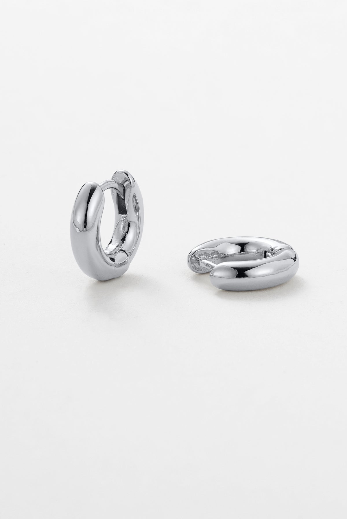 Silver Kendall Huggie — Zafino Australia (1 of 4)