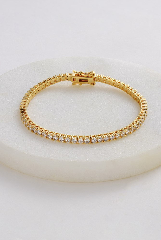 Gold Dani Tennis Bracelet — Zafino Australia (1 of 4)