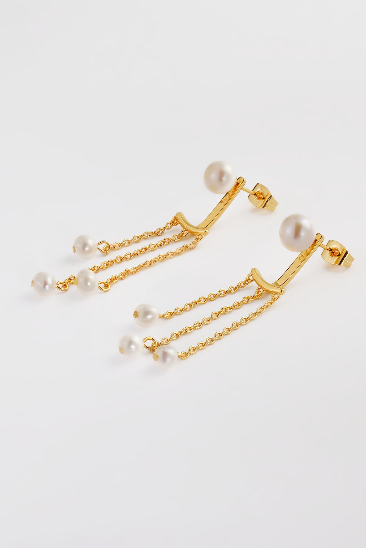 Gold Elise Pearl Earring — Zafino Australia (4 of 5)