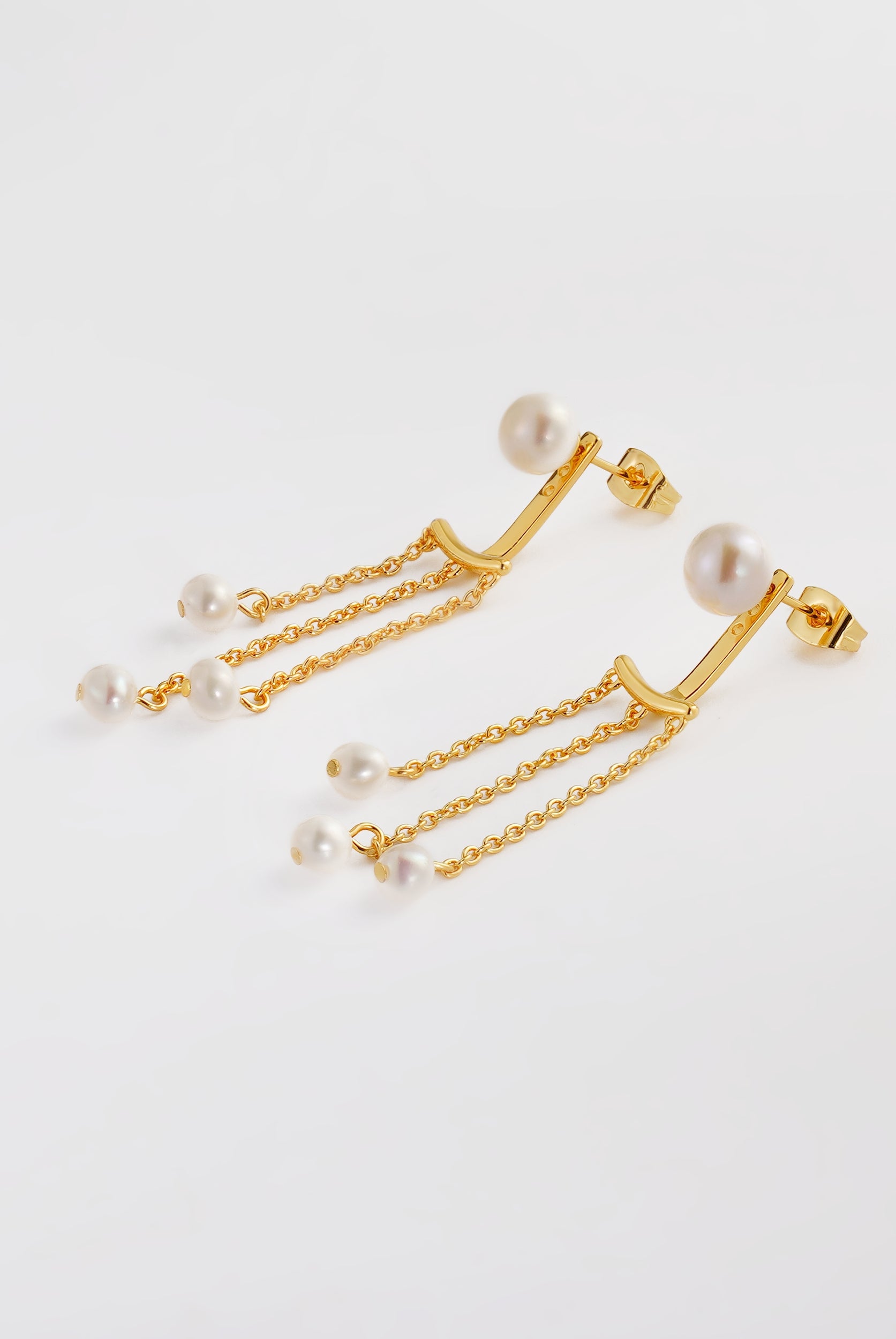 Gold Elise Pearl Earring — Zafino Australia (4 of 5)