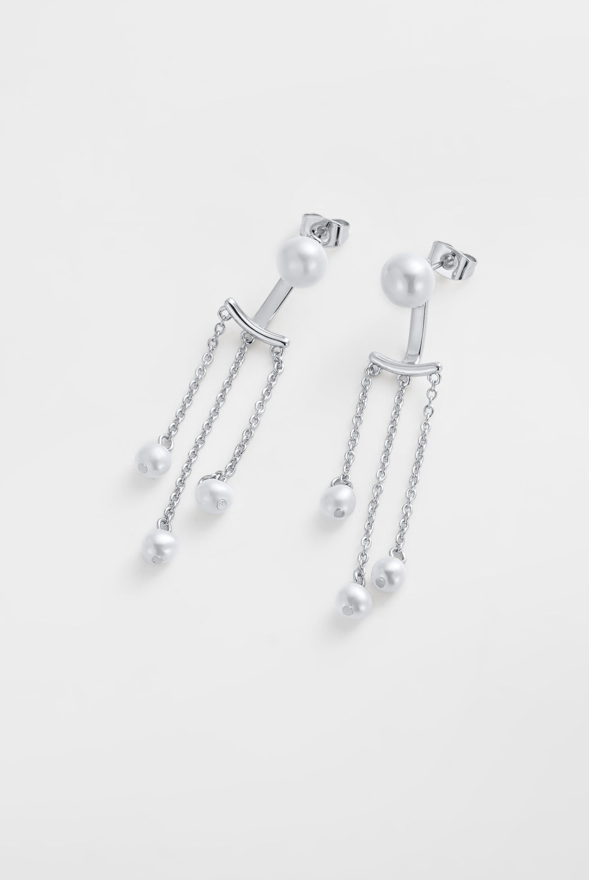 Silver Elise Pearl Earring — Zafino Australia (3 of 5)