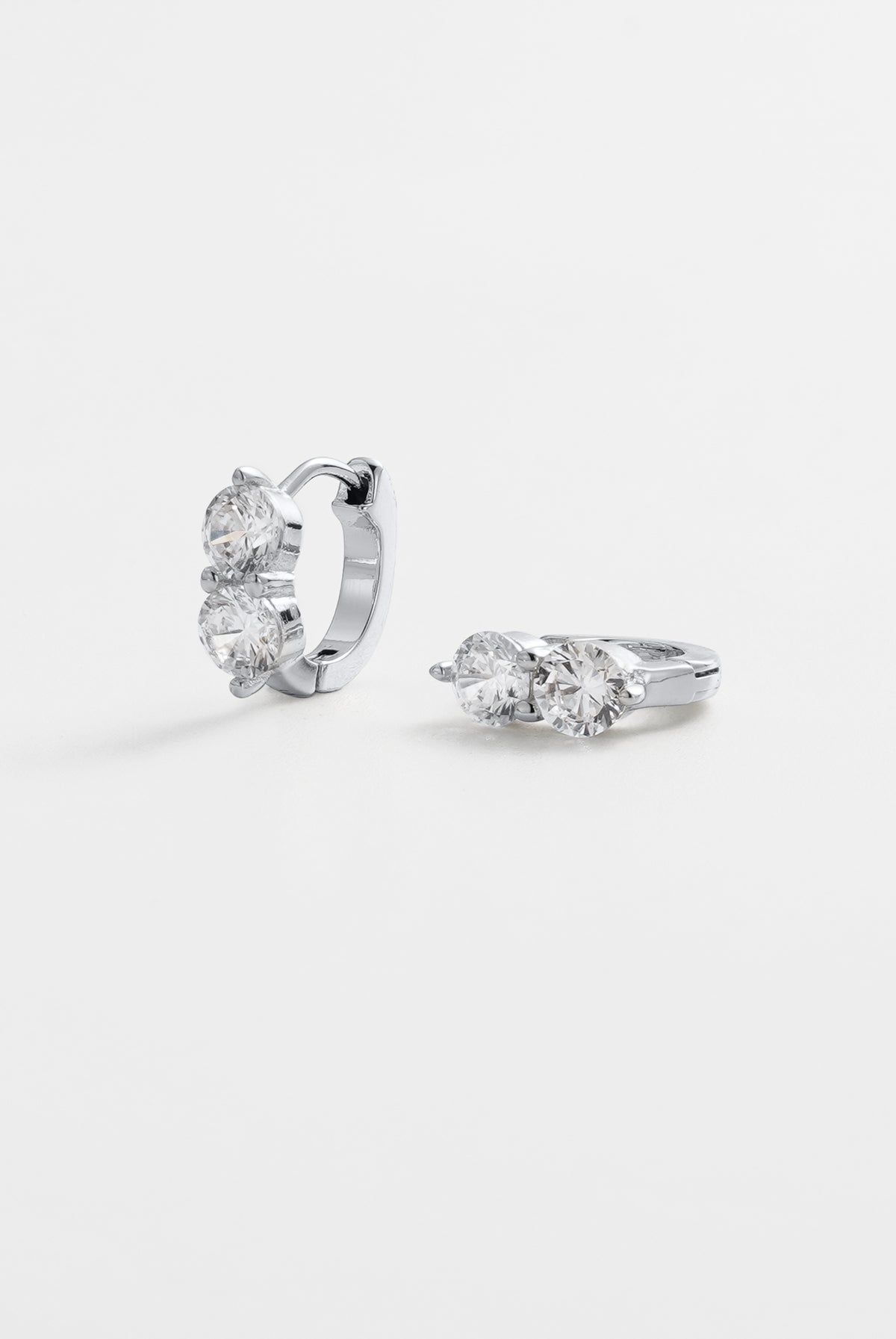 Silver Zoe Huggie — Zafino Australia (5 of 5)