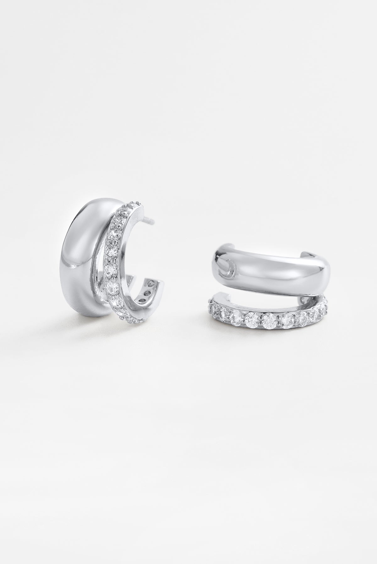 Silver Zoe Hoop — Zafino Australia (6 of 6)